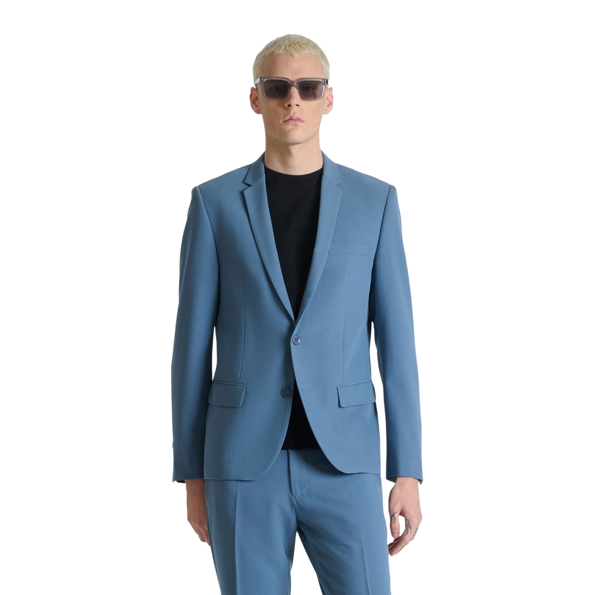 Giacca Uomo monopetto, dal fit slim con patte laterali