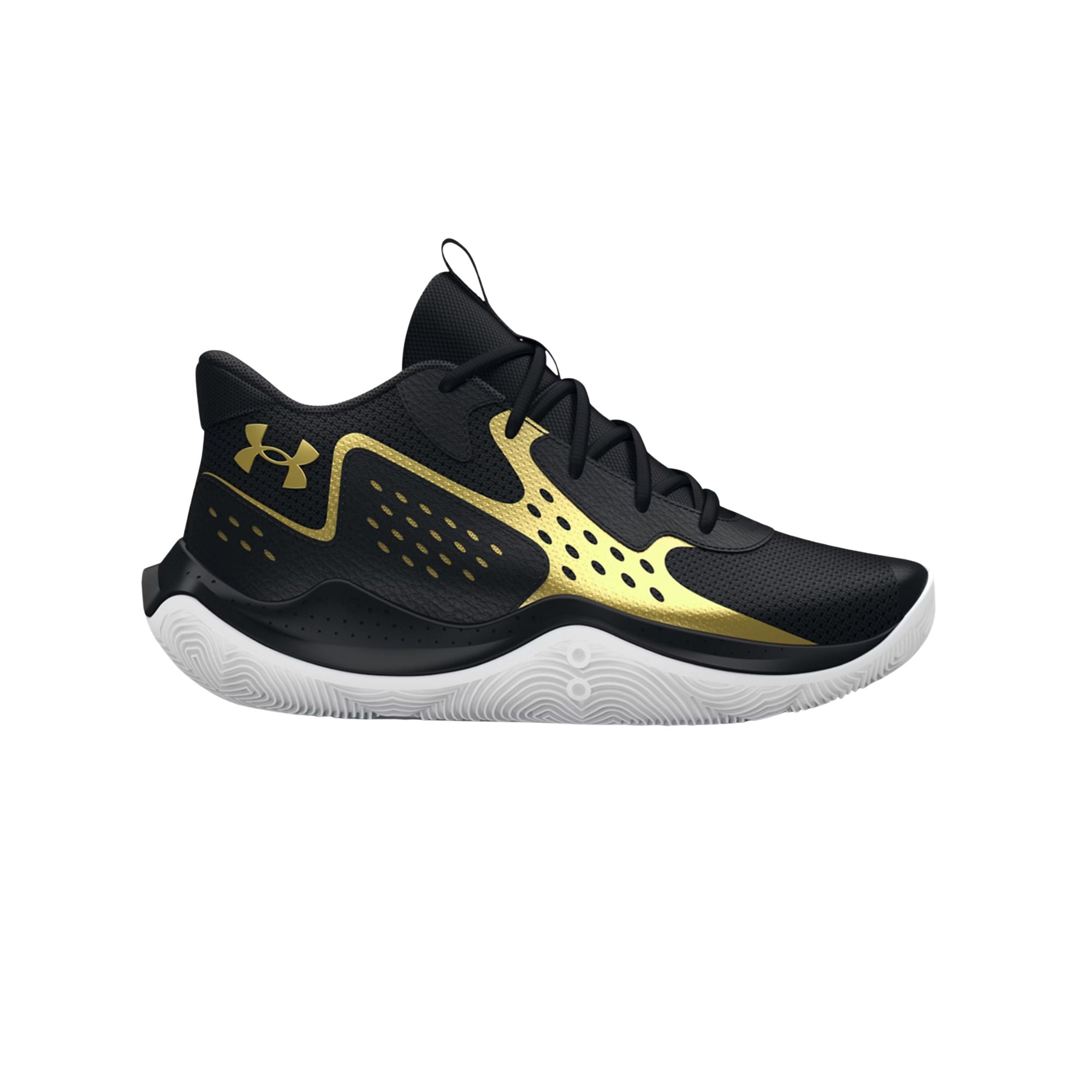 Scarpa Donna da basket, Grade School UA Jet, con tomaia in misto pelle