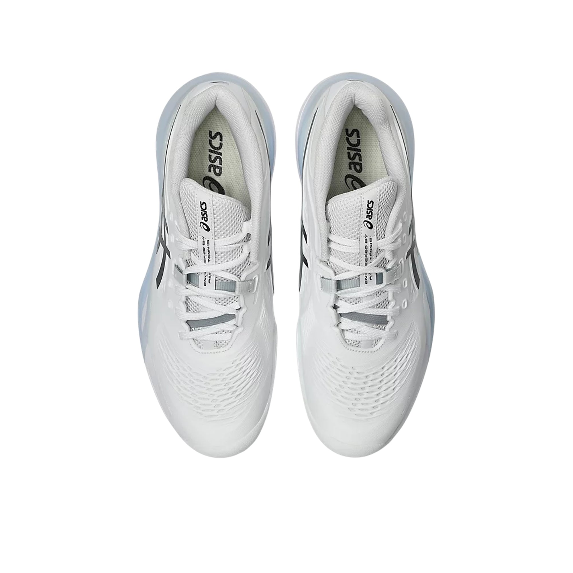 Scarpa Uomo GEL-RESOLUTION X CLAY Bianco/Nero, da tennis, con tomaia resistente