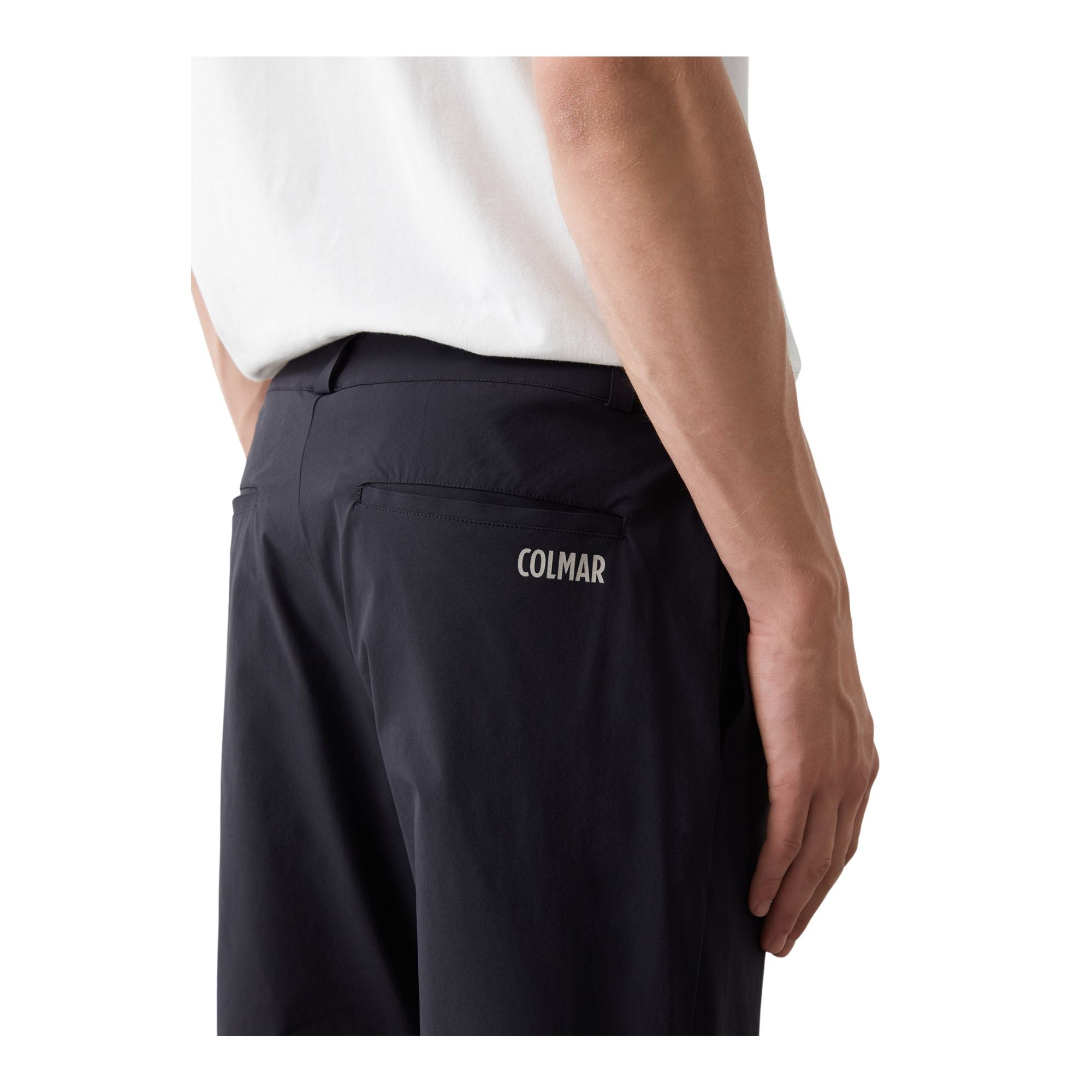 Pantalone Uomo in tessuto tecnico, modello chino, con tasche a filo