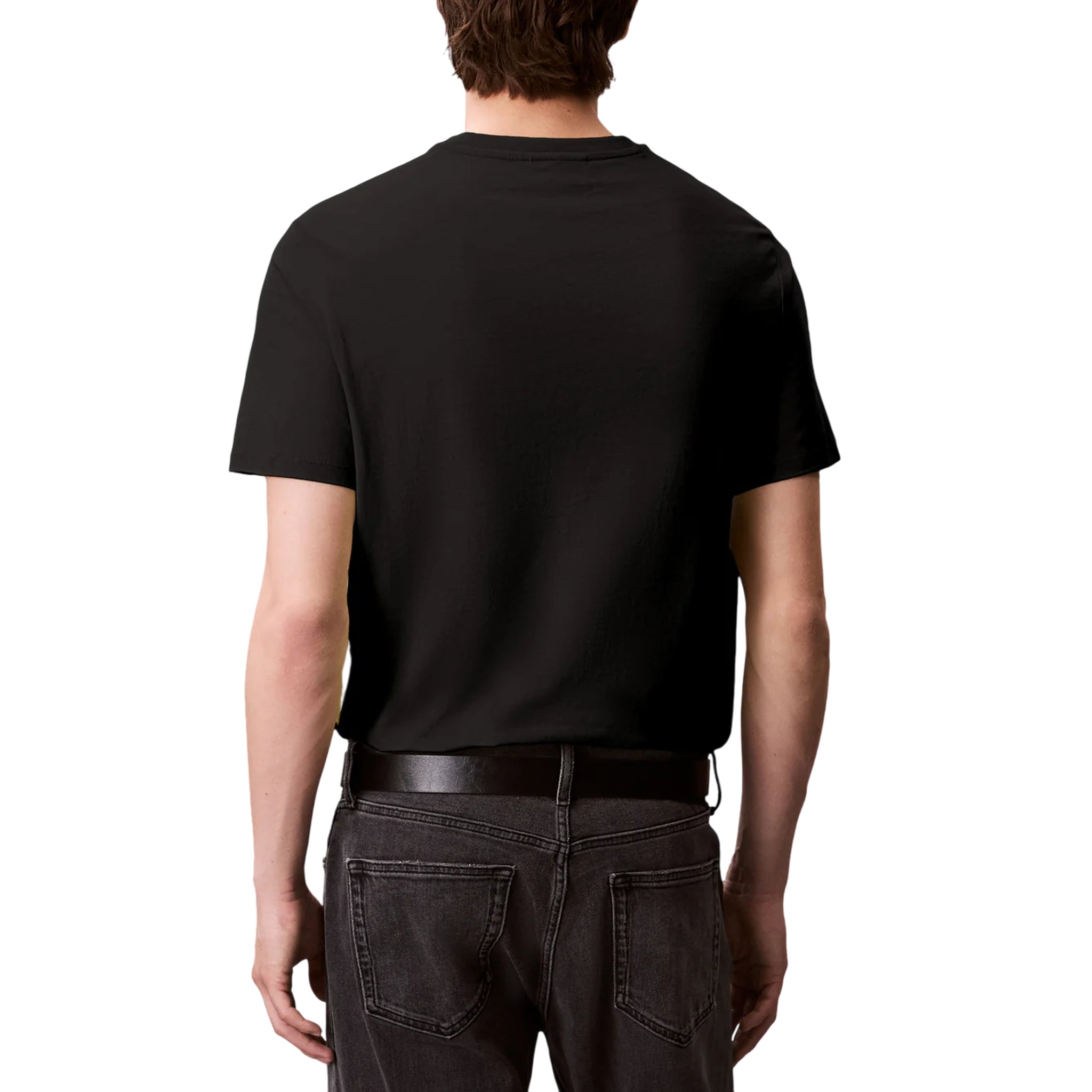 T-shirt Uomo in cotone elasticizzato con micro logo sul petto