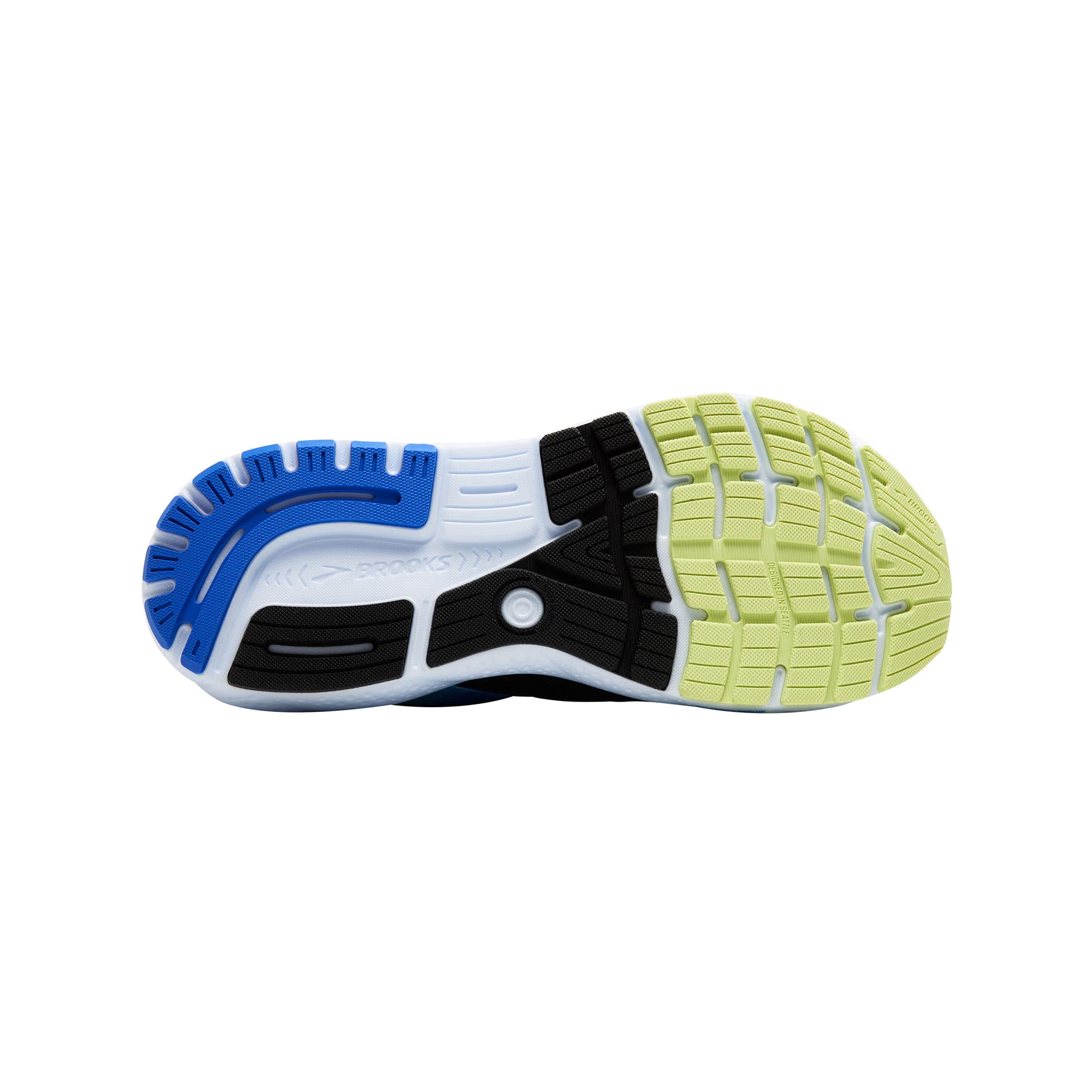 BROOKS Scarpe Running Uomo Ghost 16 Nero e Blu suola
