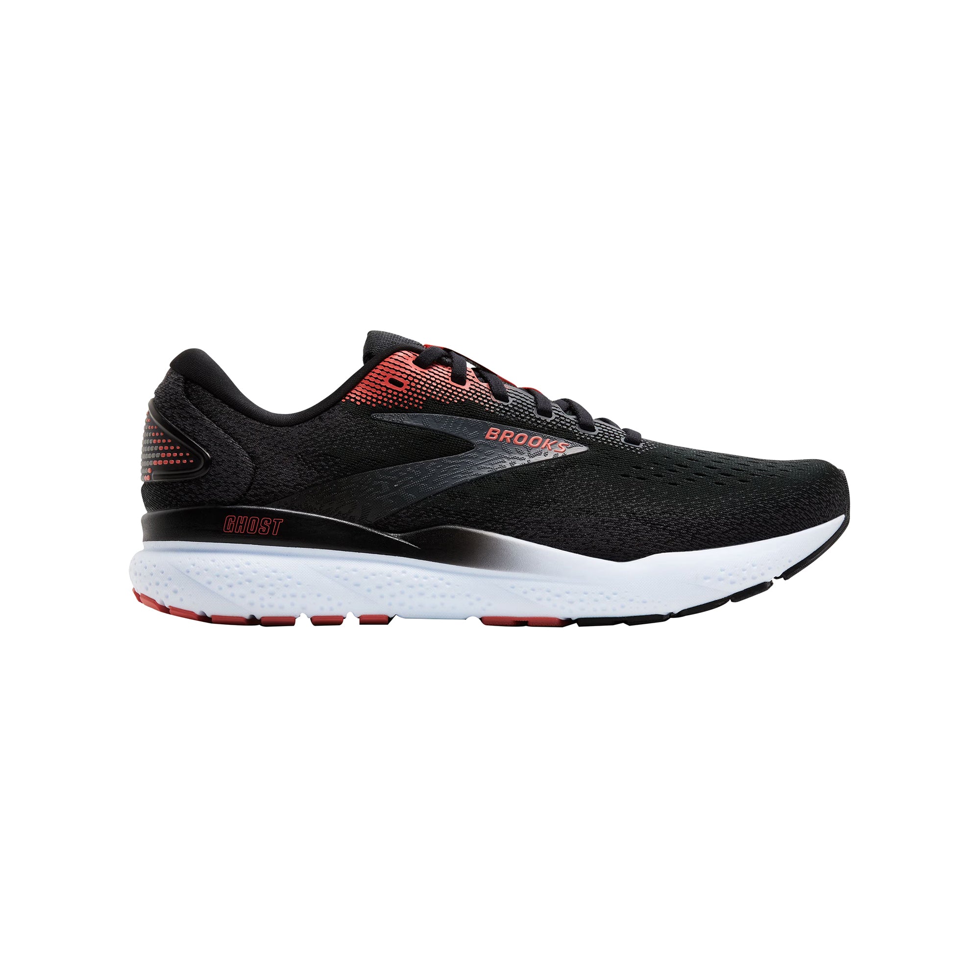 BROOKS Scarpe Running Uomo Ghost 16 Nero e Rosso