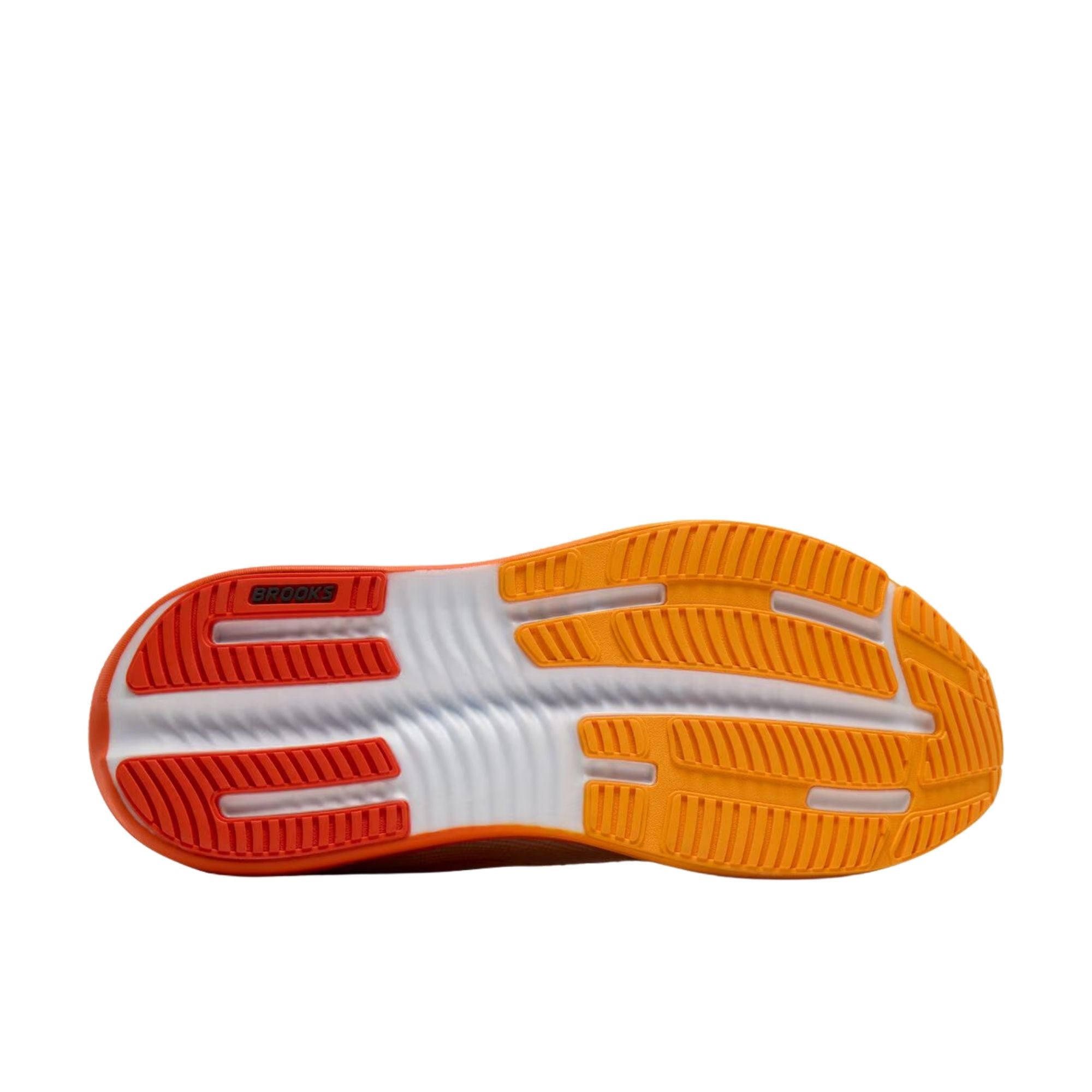 Scarpa Running Uomo Ghost Max 4 Bianco/Arancio suola