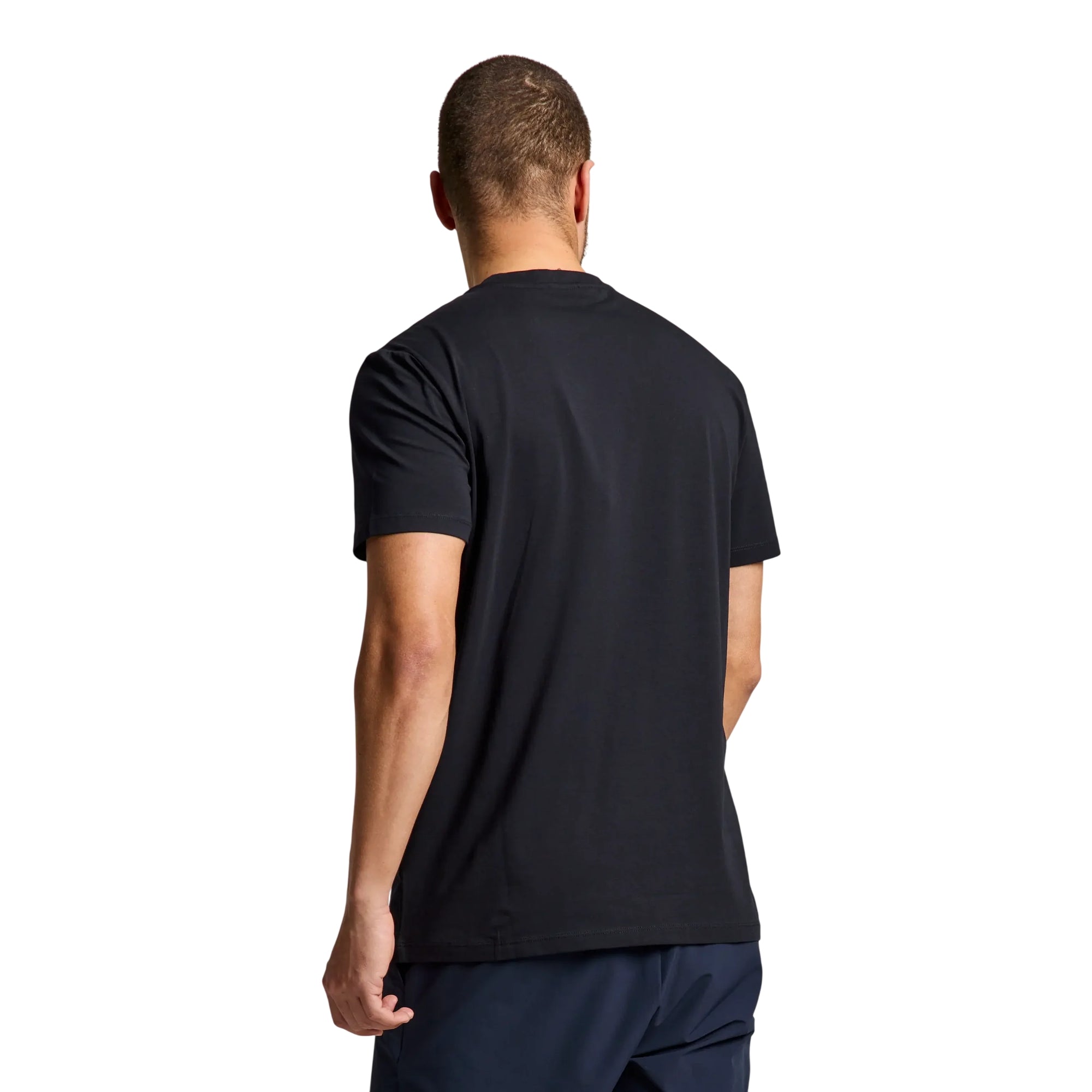 T-shirt Uomo Deck Nera, con logo sulla manica frontale