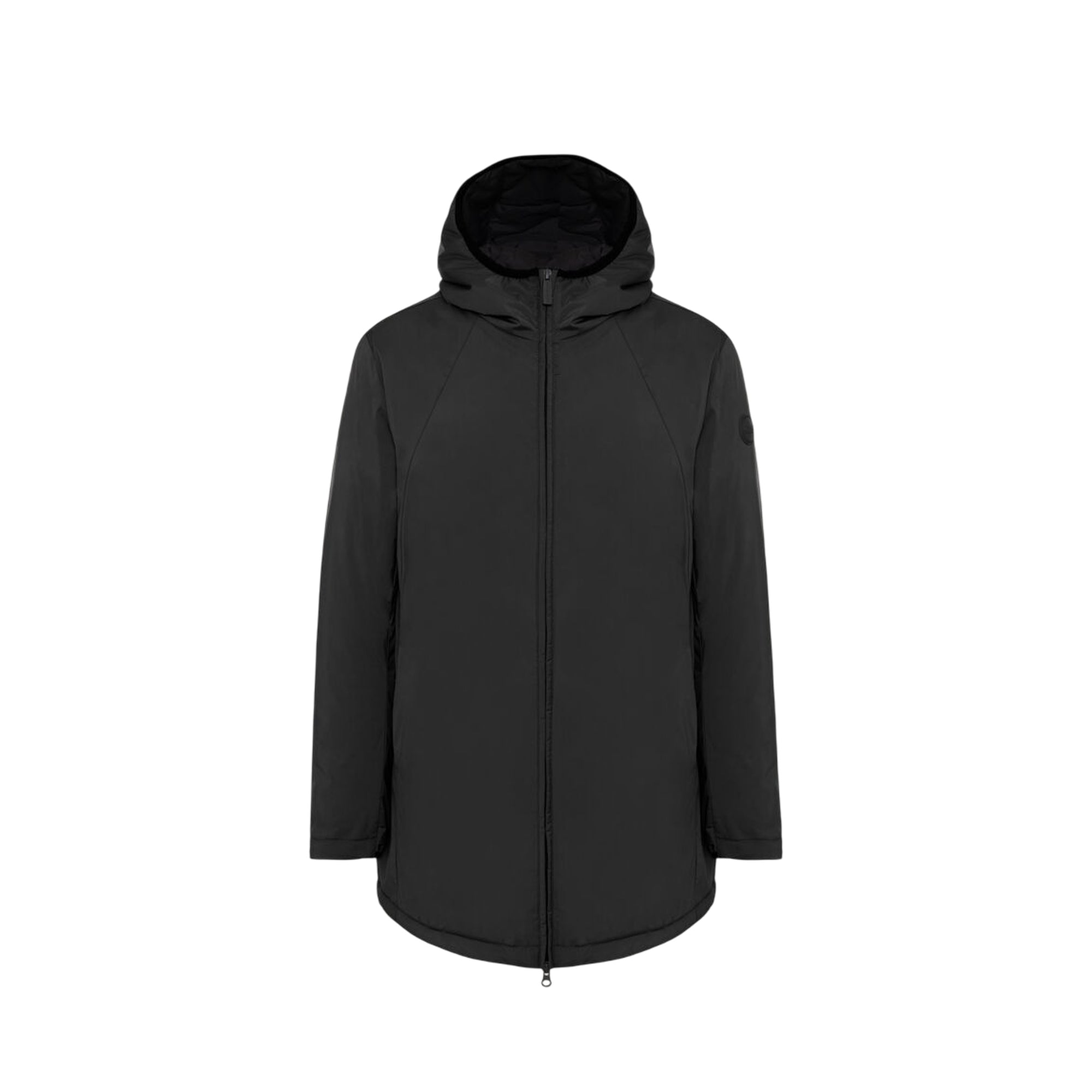 Giacca Uomo liscia, dall'effetto opaco Nera, con logo applicato