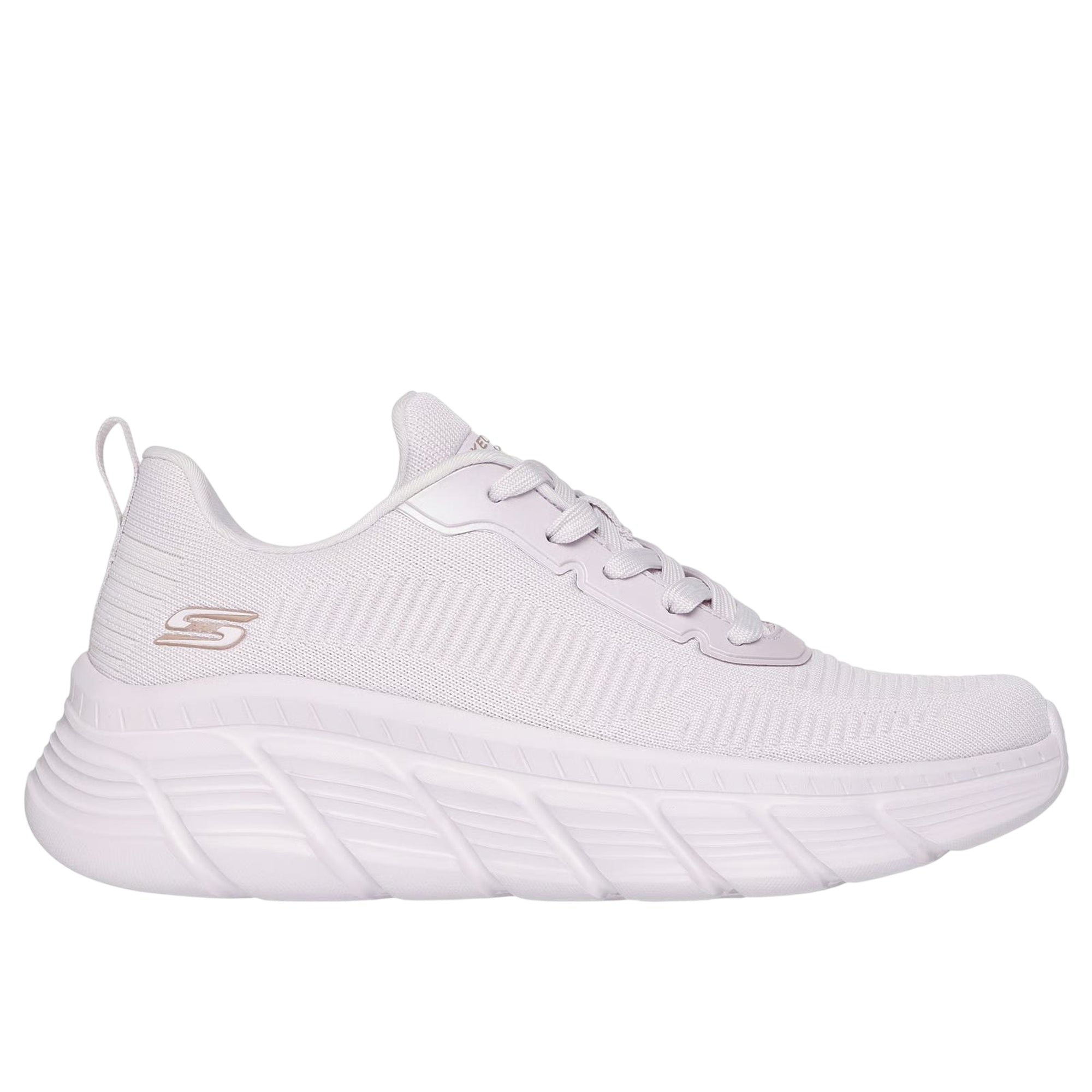 Sneakers Donna Bobs Sport B Flex Hi - Flying Lilla con tomaia in maglia