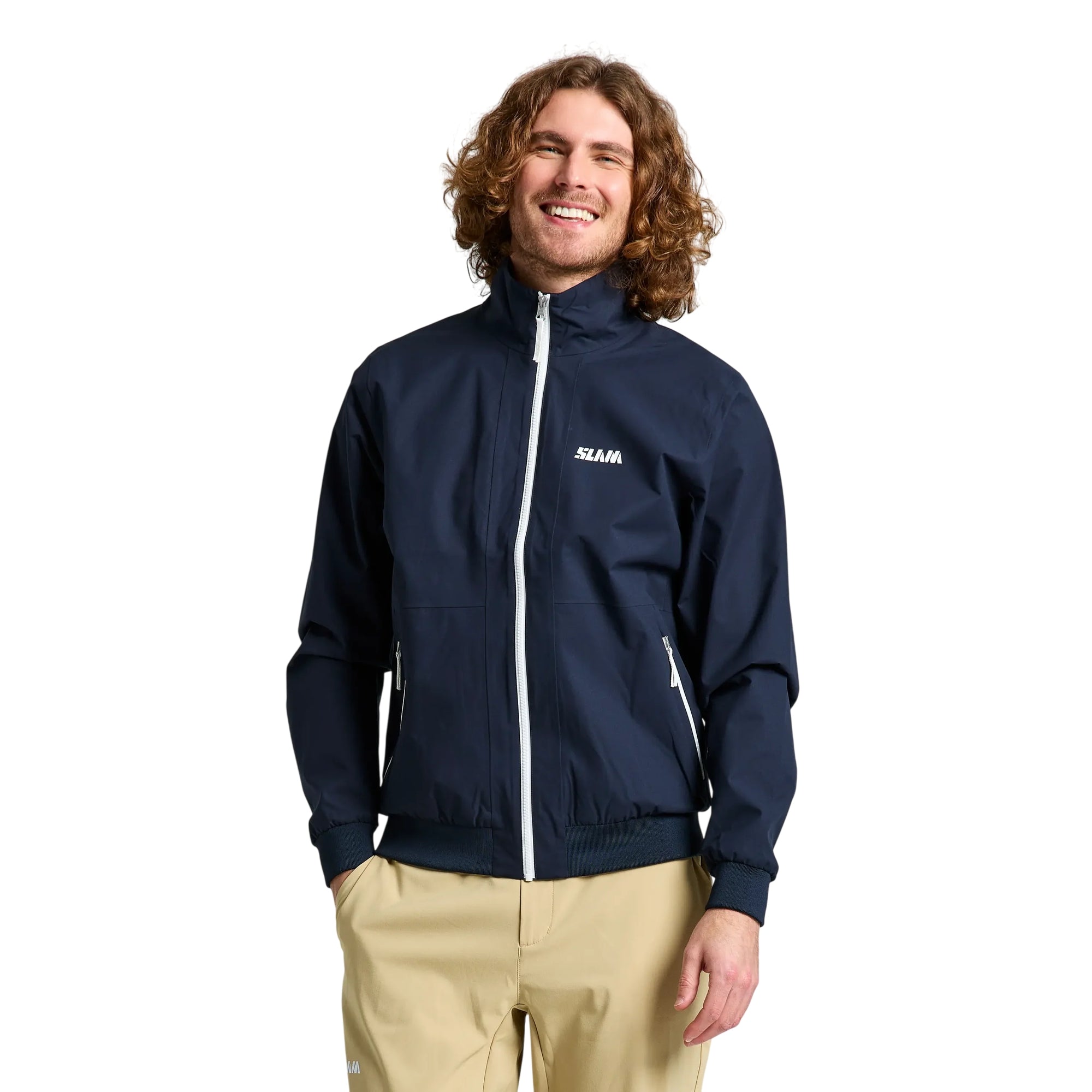 Giacca Uomo Blu, Altura Dock , con logo a contrasto