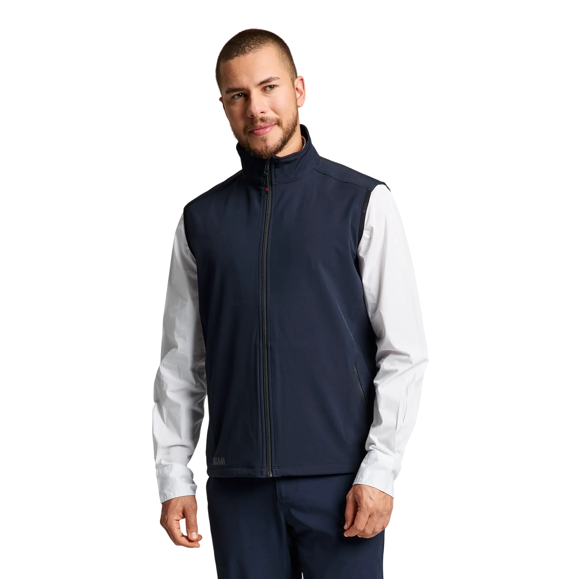 Gilet Uomo Active Softshell Vest, ergonomico, full zip frontale