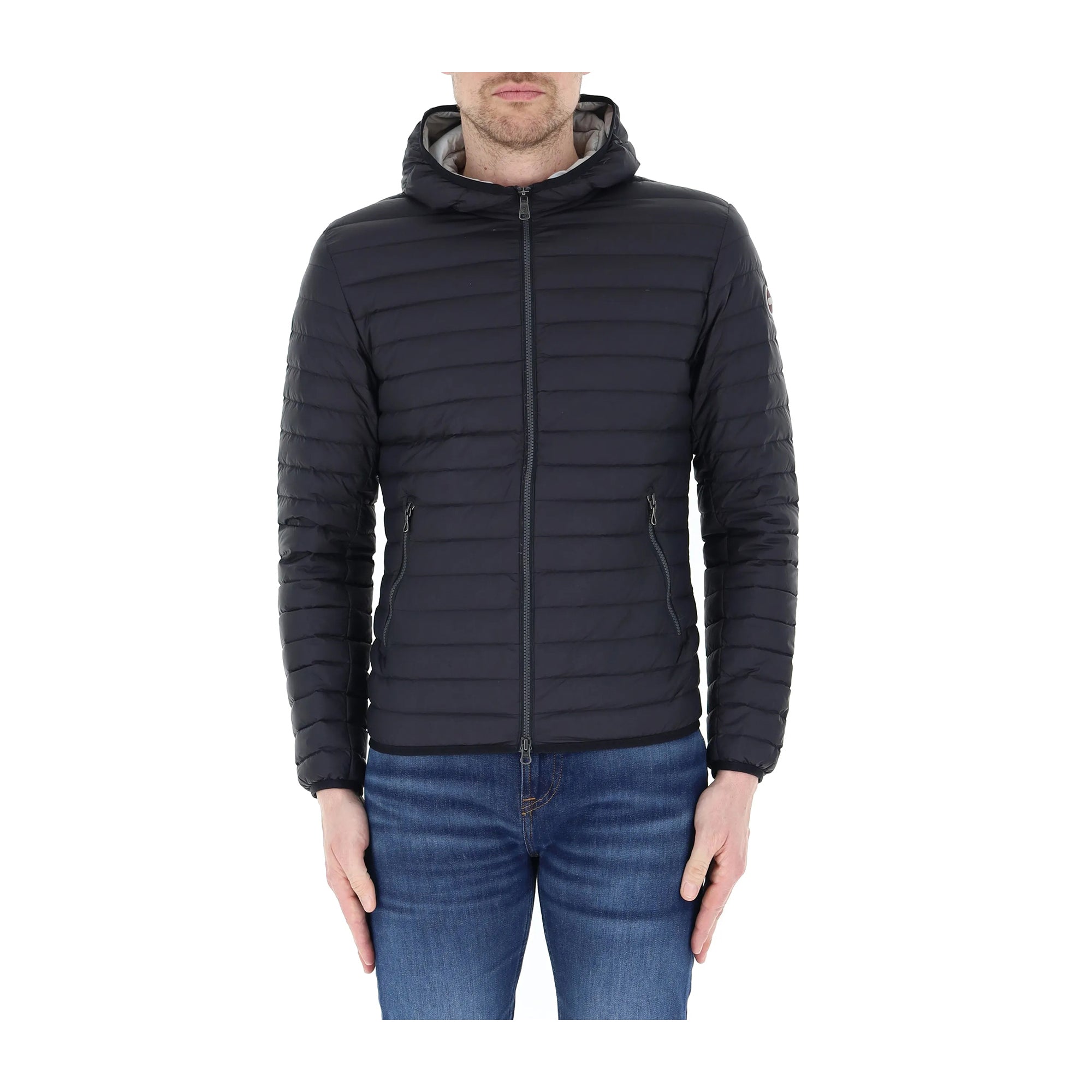 Colmar Piumino Uomo sportivo con cappuccio Nero