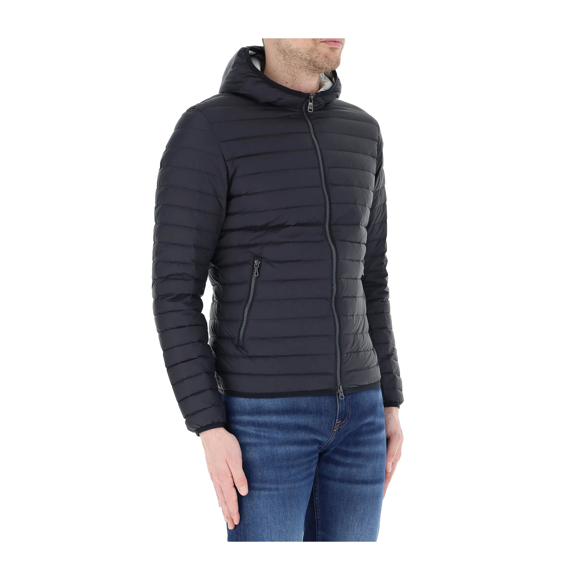 Colmar Piumino Uomo sportivo con cappuccio Nero