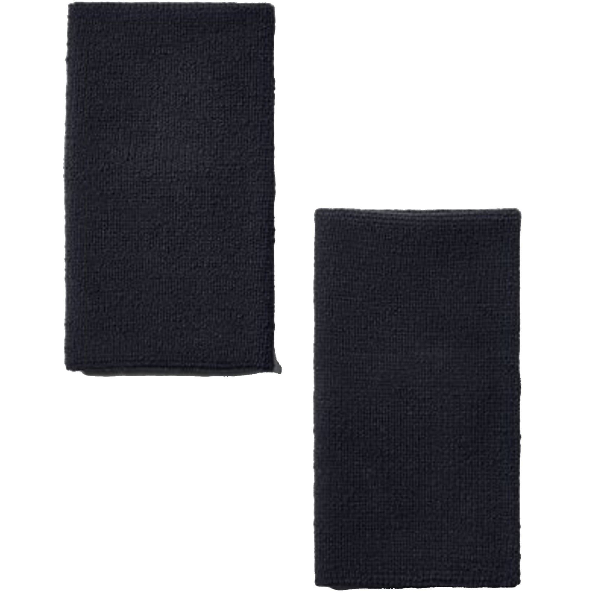 Polsini sportivi Unisex neri con logo bianco