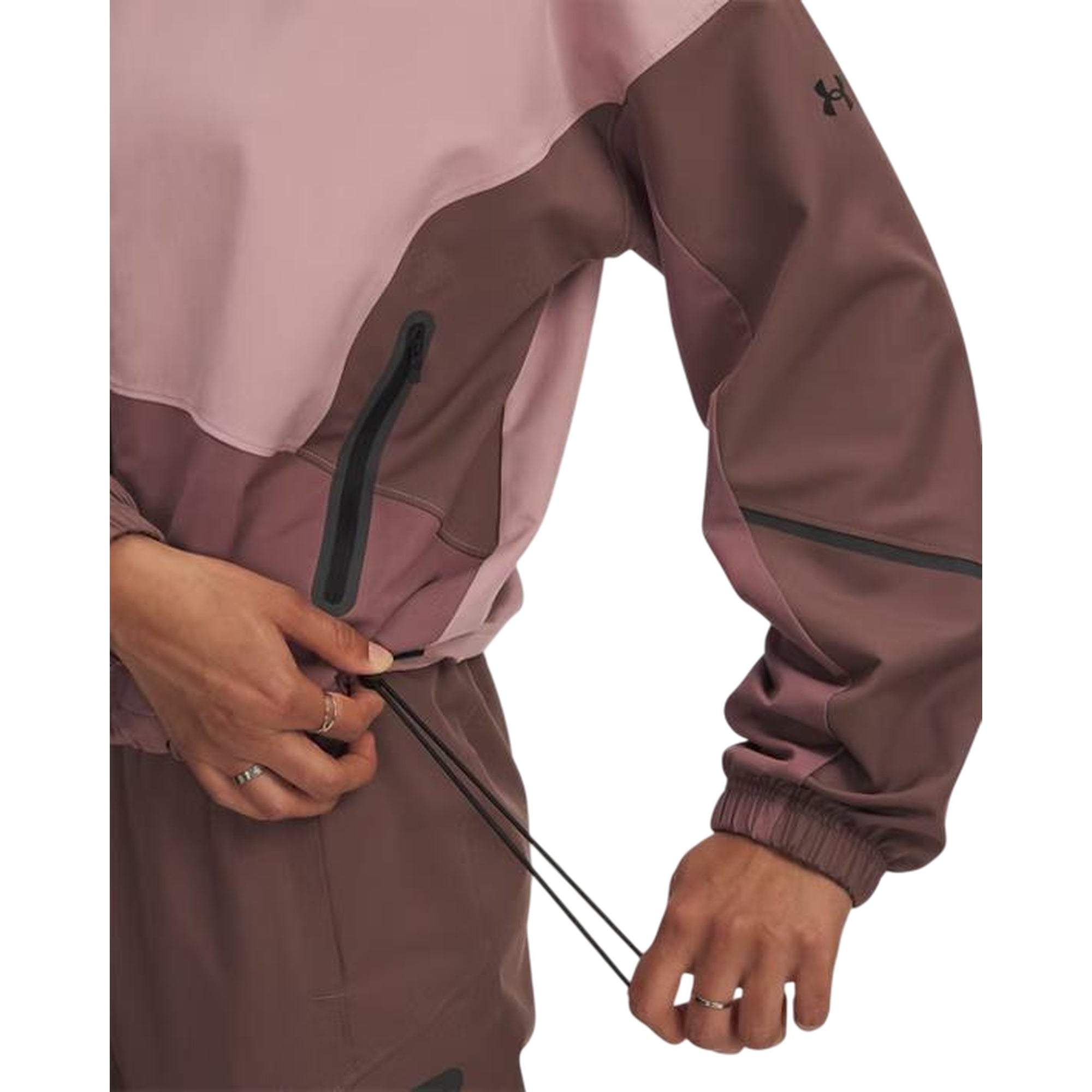 Giacca Donna con orlo con coulisse Rosa dettaglio