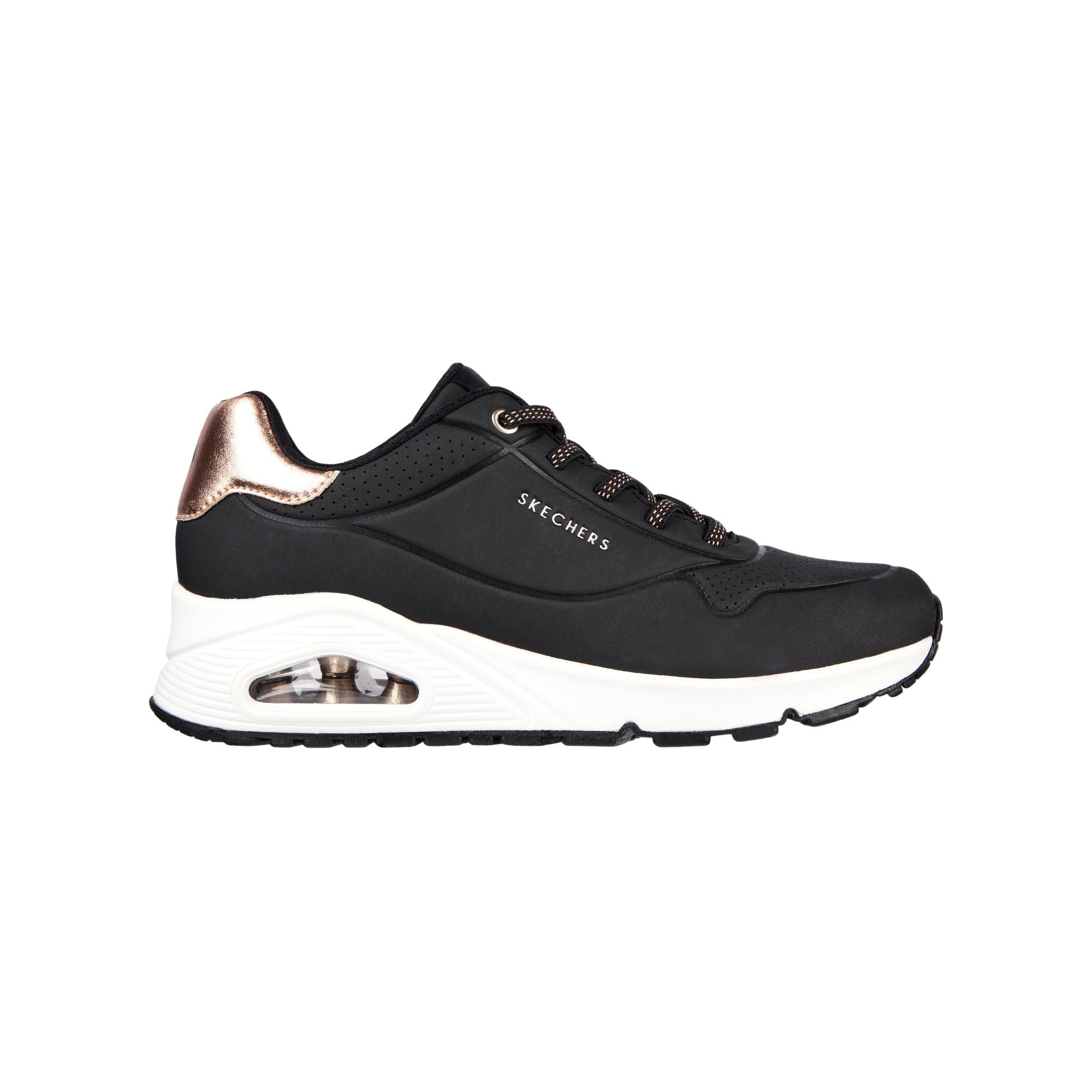 SKECHERS Sneakers Donna UNO Shimmer Nero