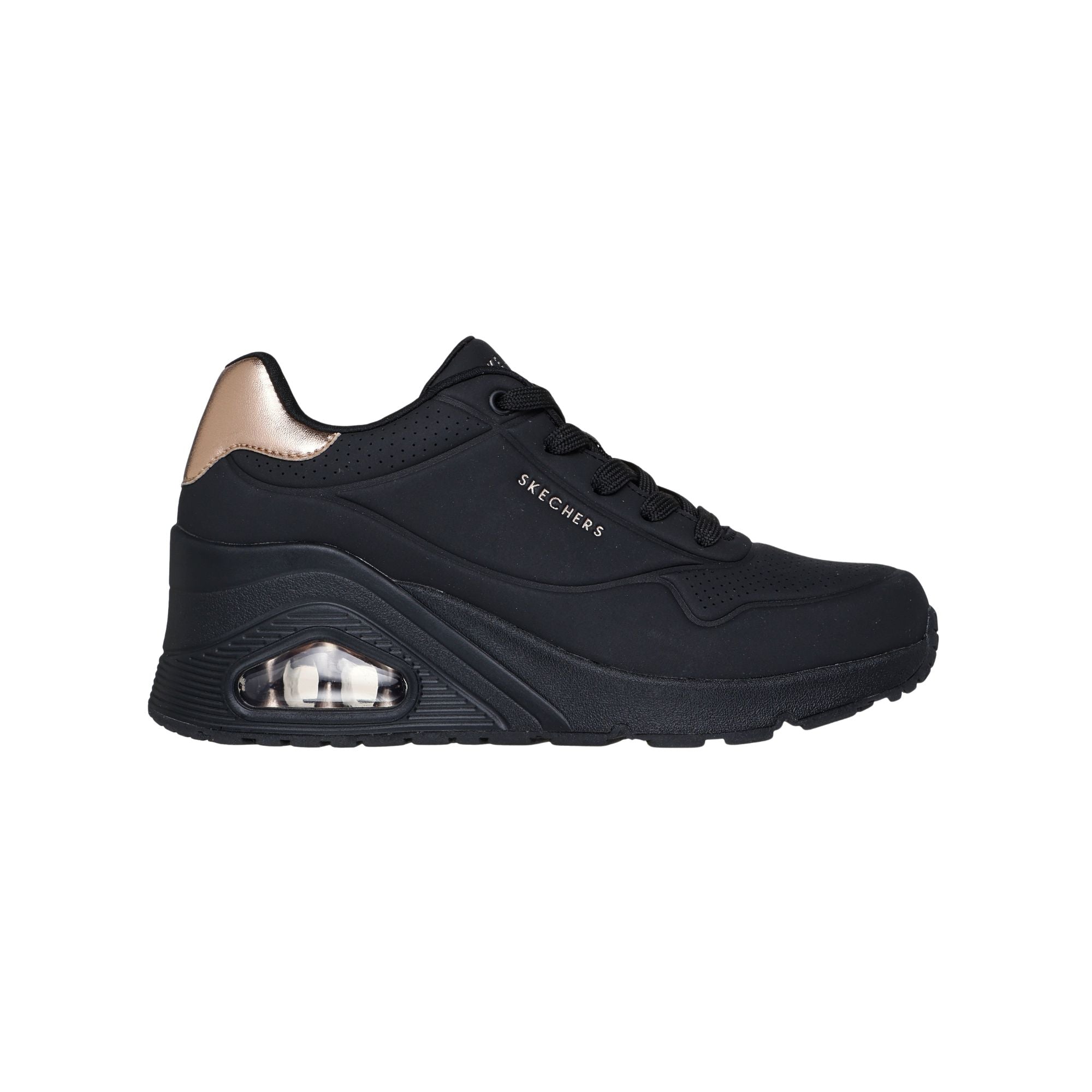 SKECHERS Sneakers Donna Uno Wedge - HI Steps Nero