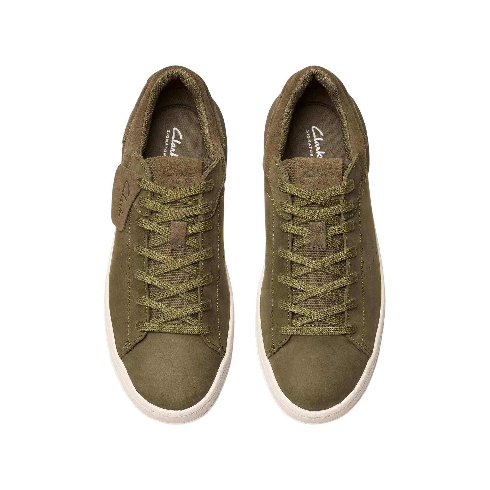 Sneakers Uomo Courtlite2 Run Verde, in camoscio con plantare Contour Cushion