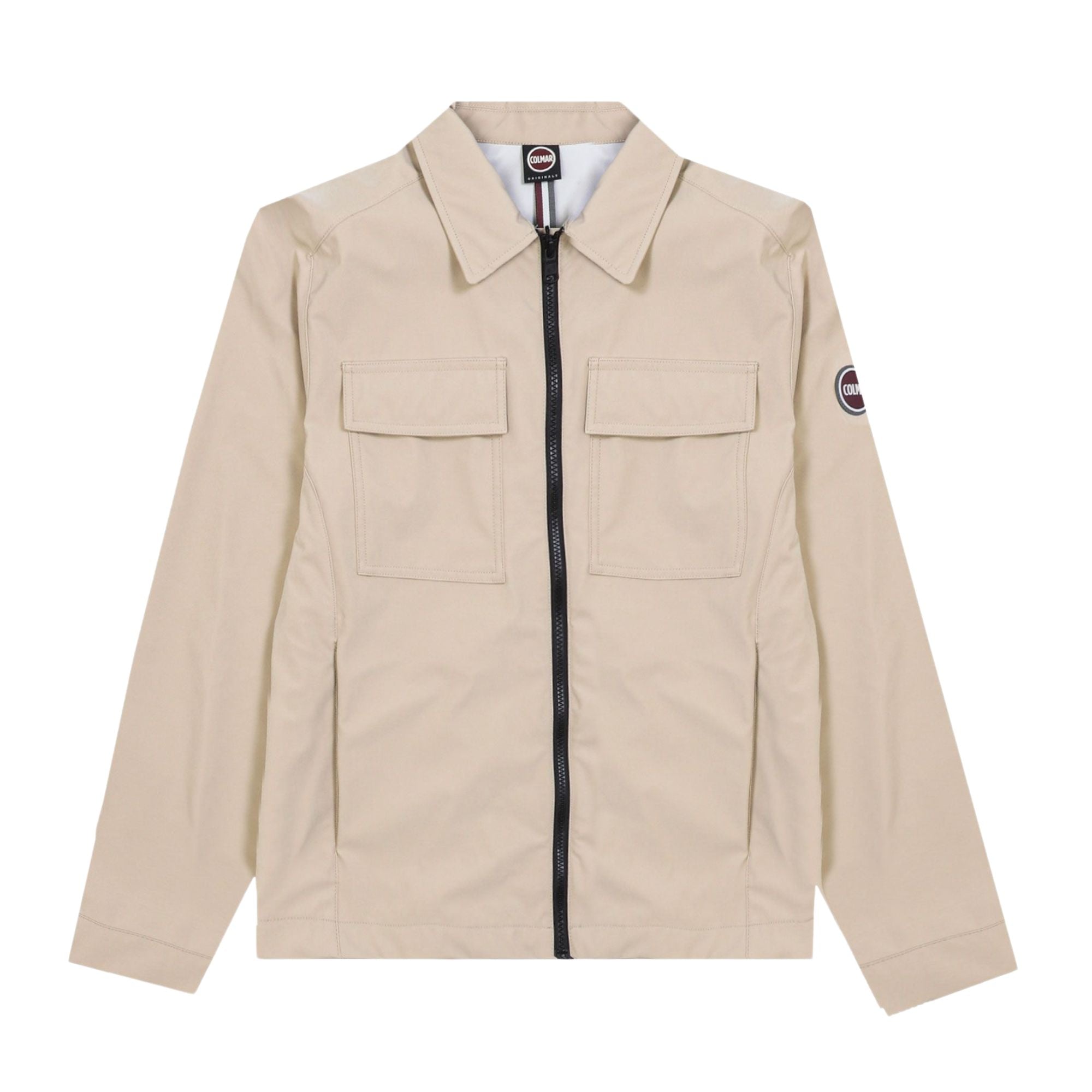 Giubbino Uomo dall'effetto opaco, con logo applicato e chiusura zip