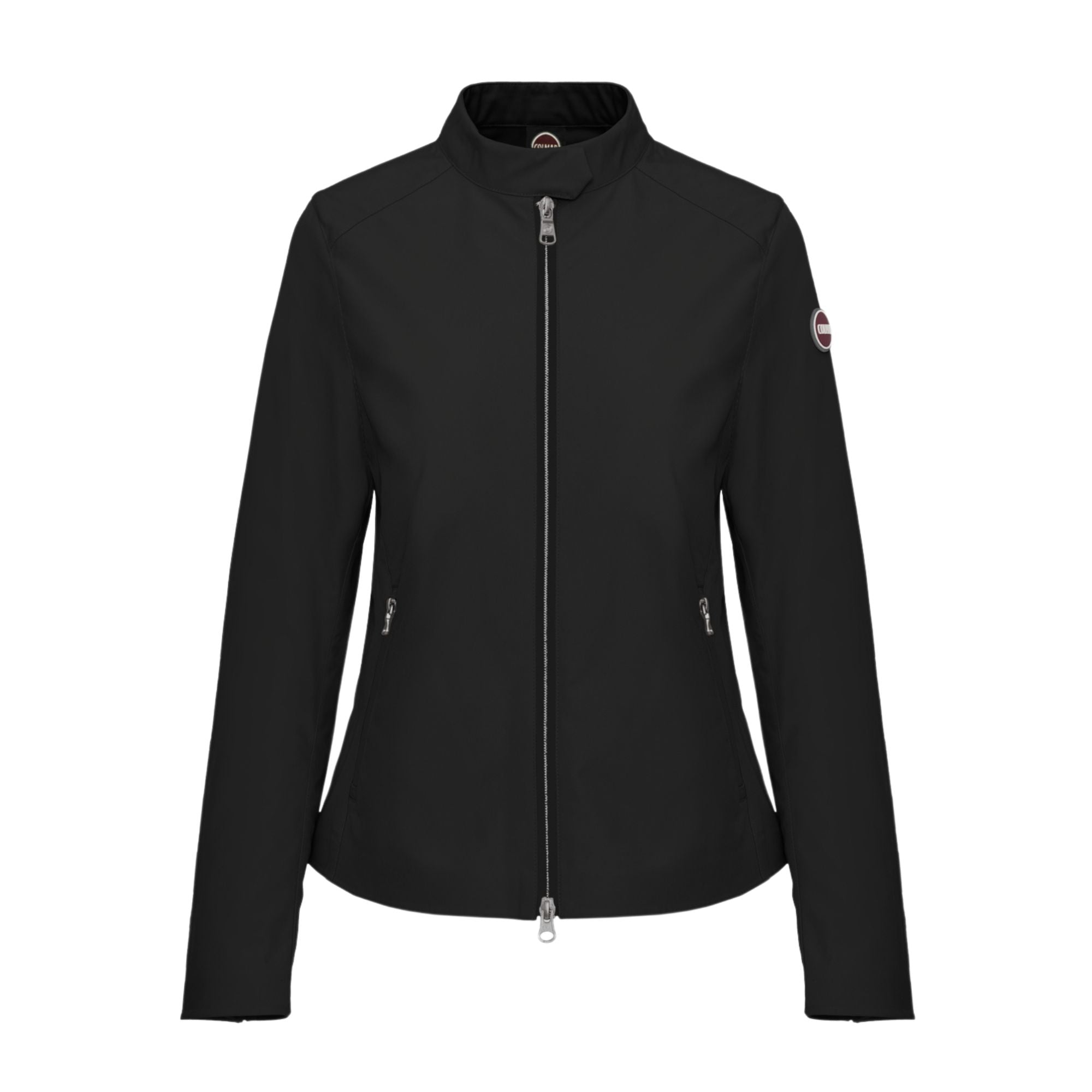 Giacca Donna a tinta unita, con logo sulla manica e fit aderente