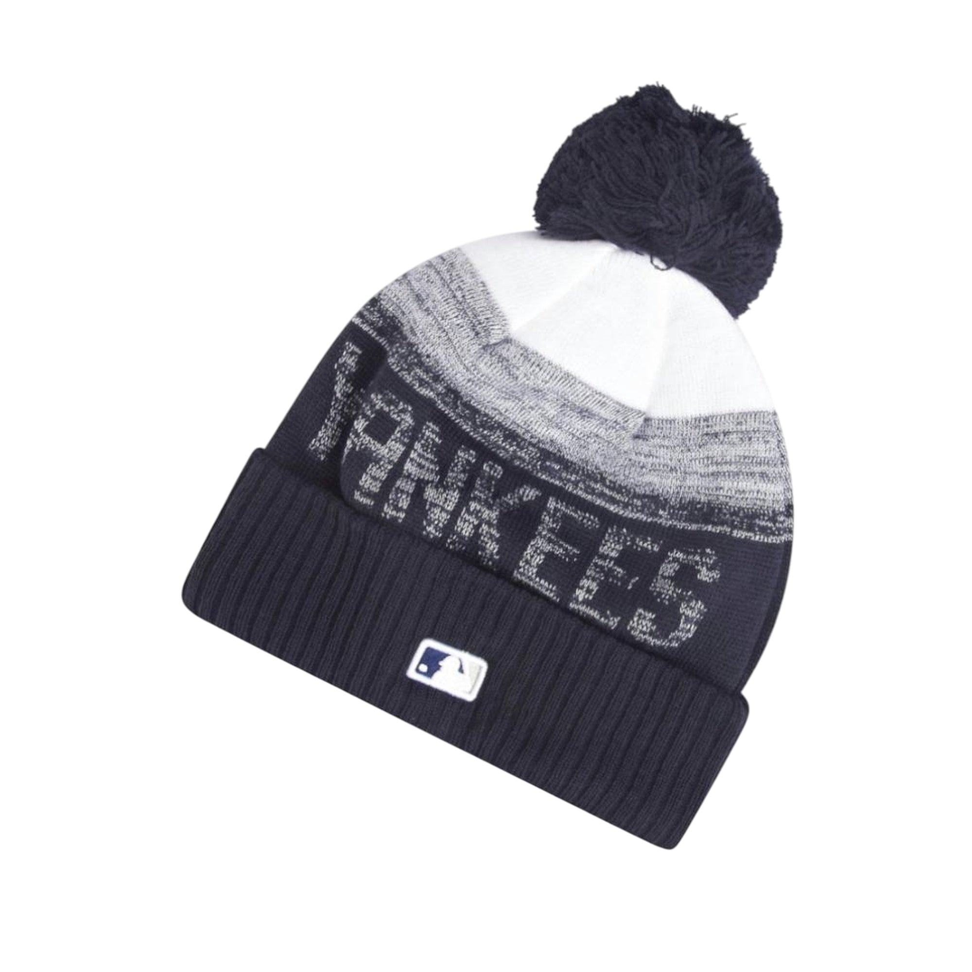 Cappello Uomo in maglia, con pompon e logo New York Yankees