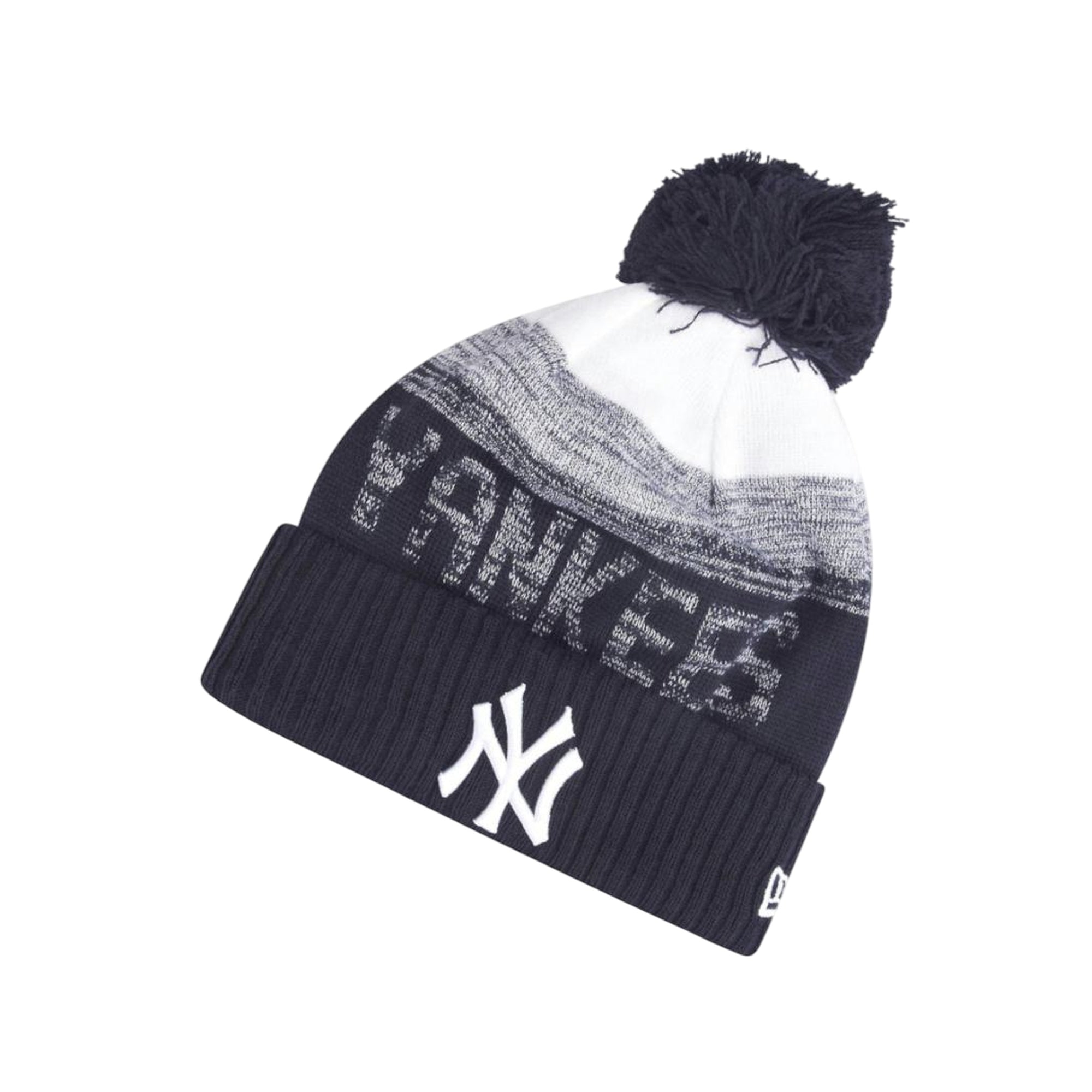 Cappello Uomo in maglia, con pompon e logo New York Yankees