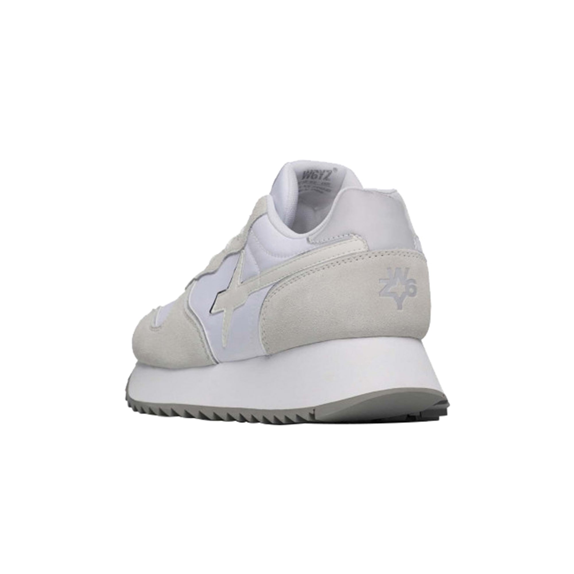 Sneakers Donna in suede e tessuto tecnico Bianco-Argento