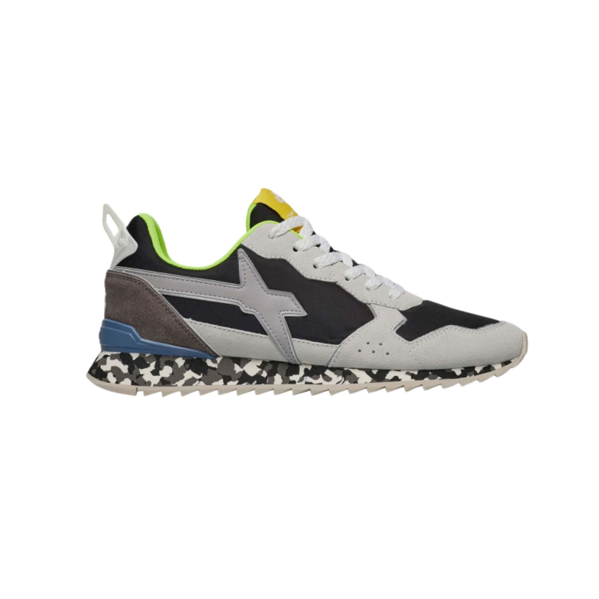 Sneakers Uomo Jet M in tessuto tecnico e suede Bianco/Nero