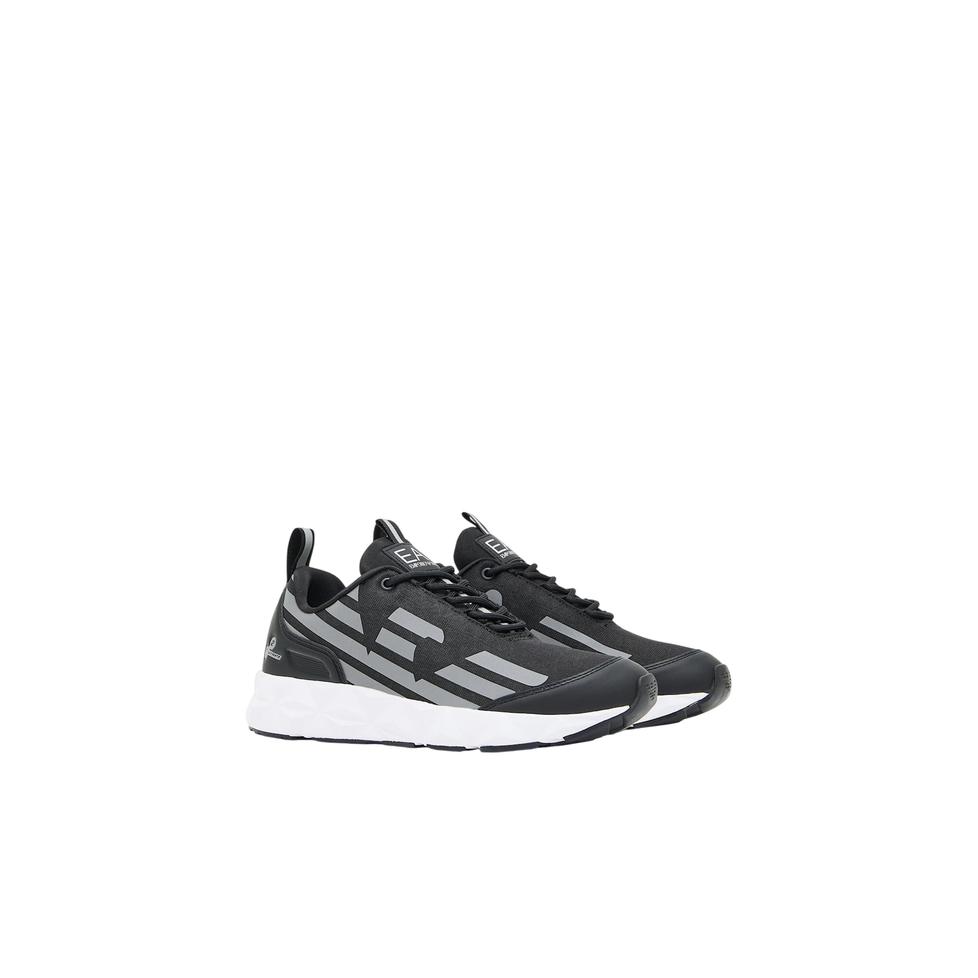 Sneakers Uomo Nera, traspirante con battistrada a zigzag