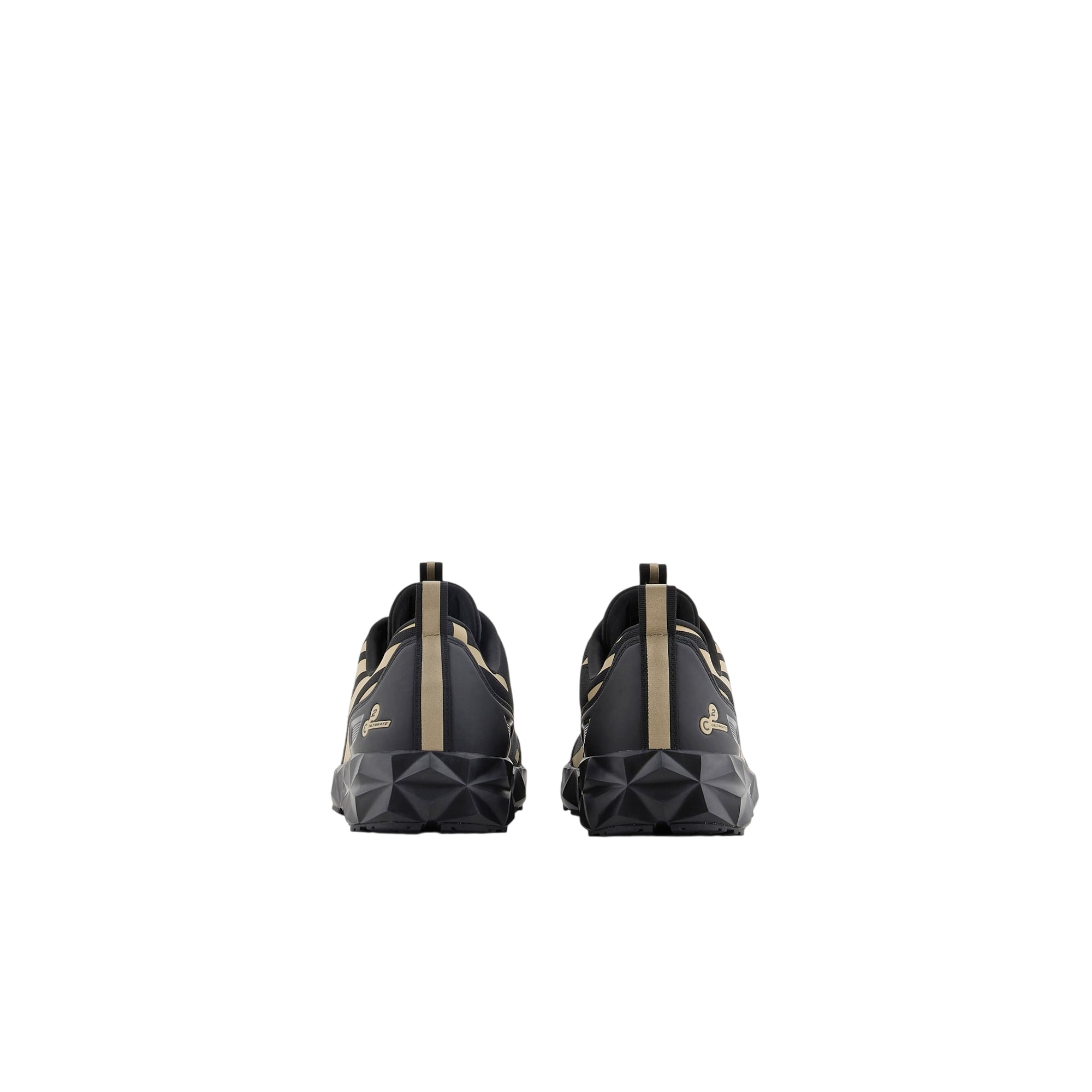 Sneakers Uomo Nera/Oro traspirante con battistrada a zigzag