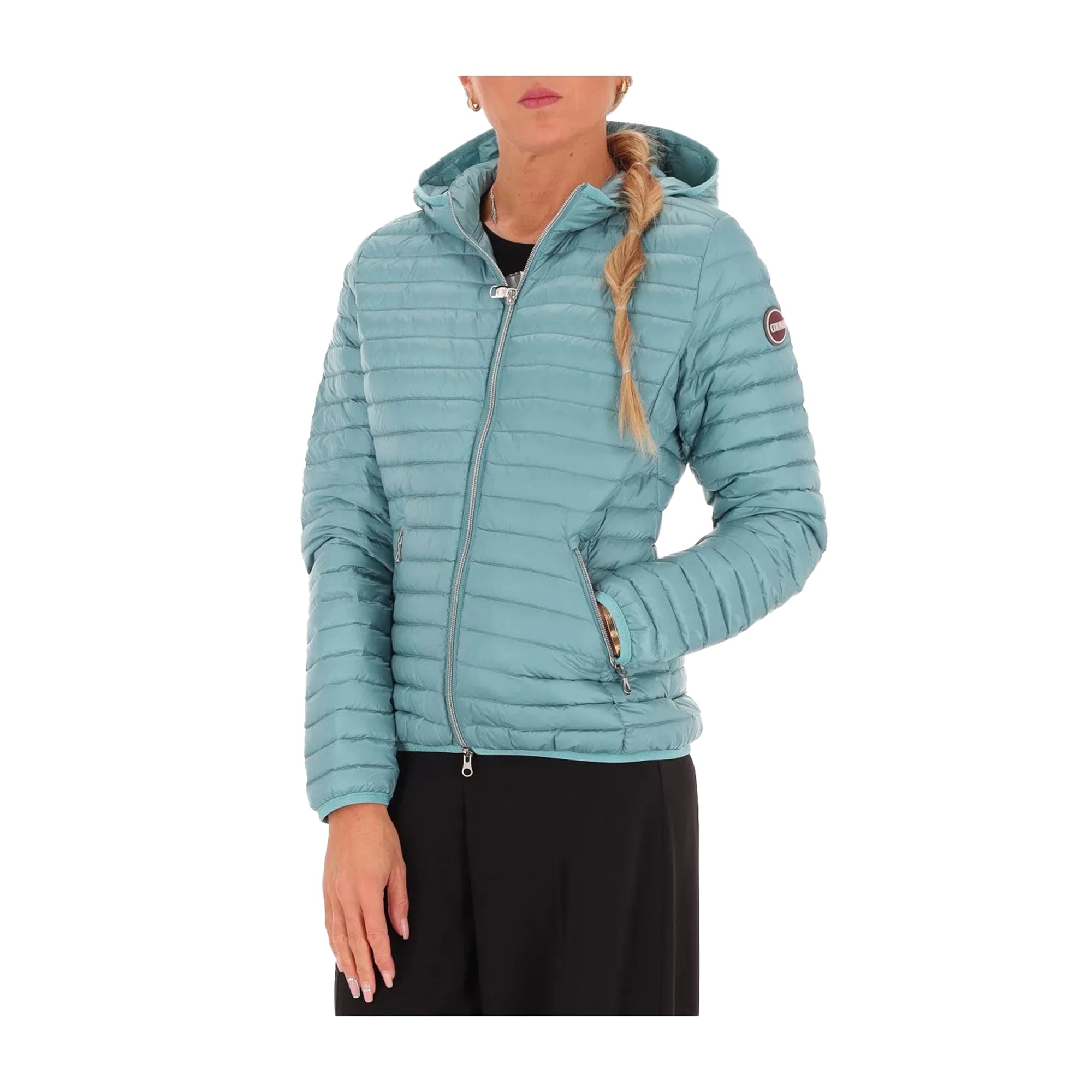 Colmar Piumino Donna con cappuccio Celeste