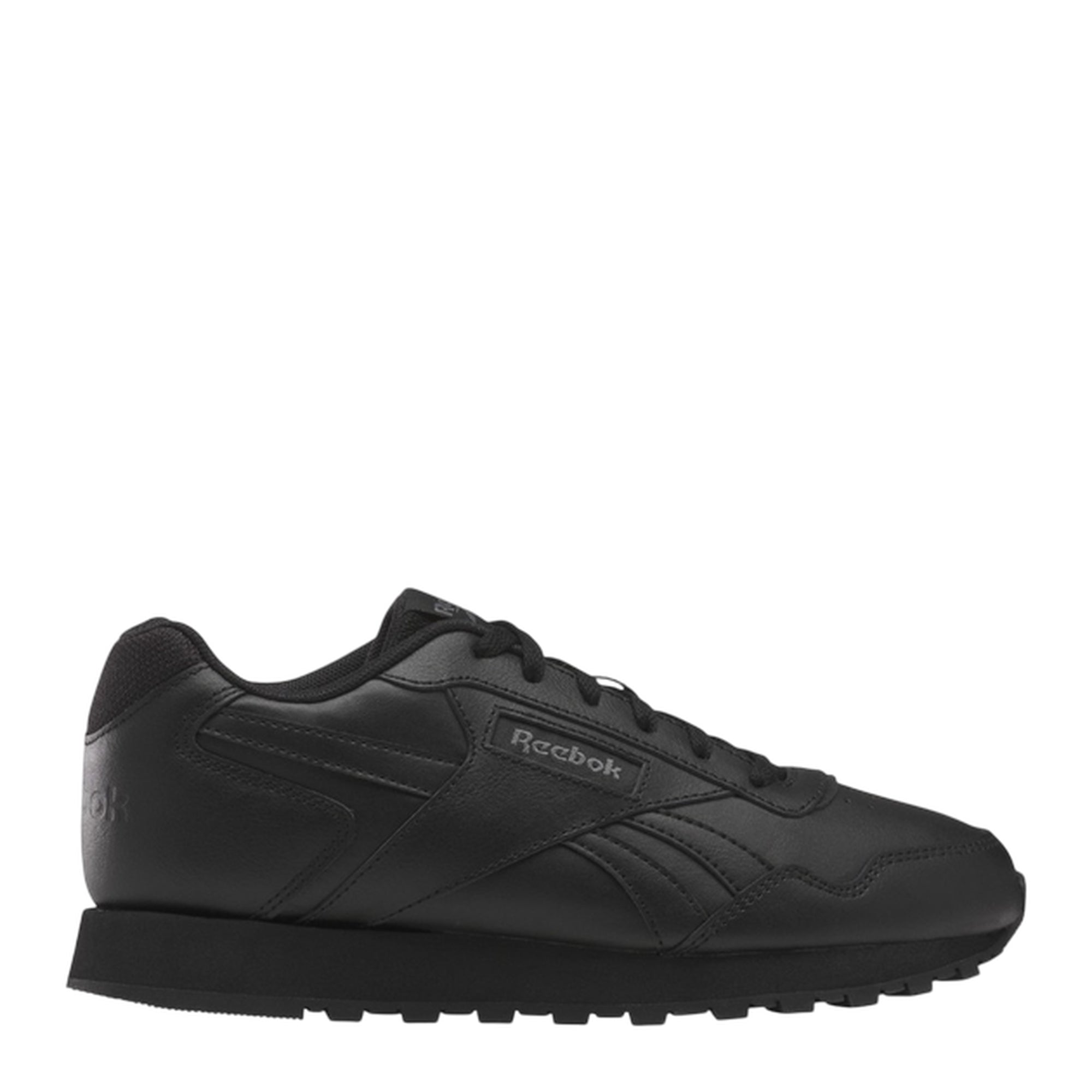 Sneakers Donna Glide, con tomaia in misto pelle Nera, con logo laterale