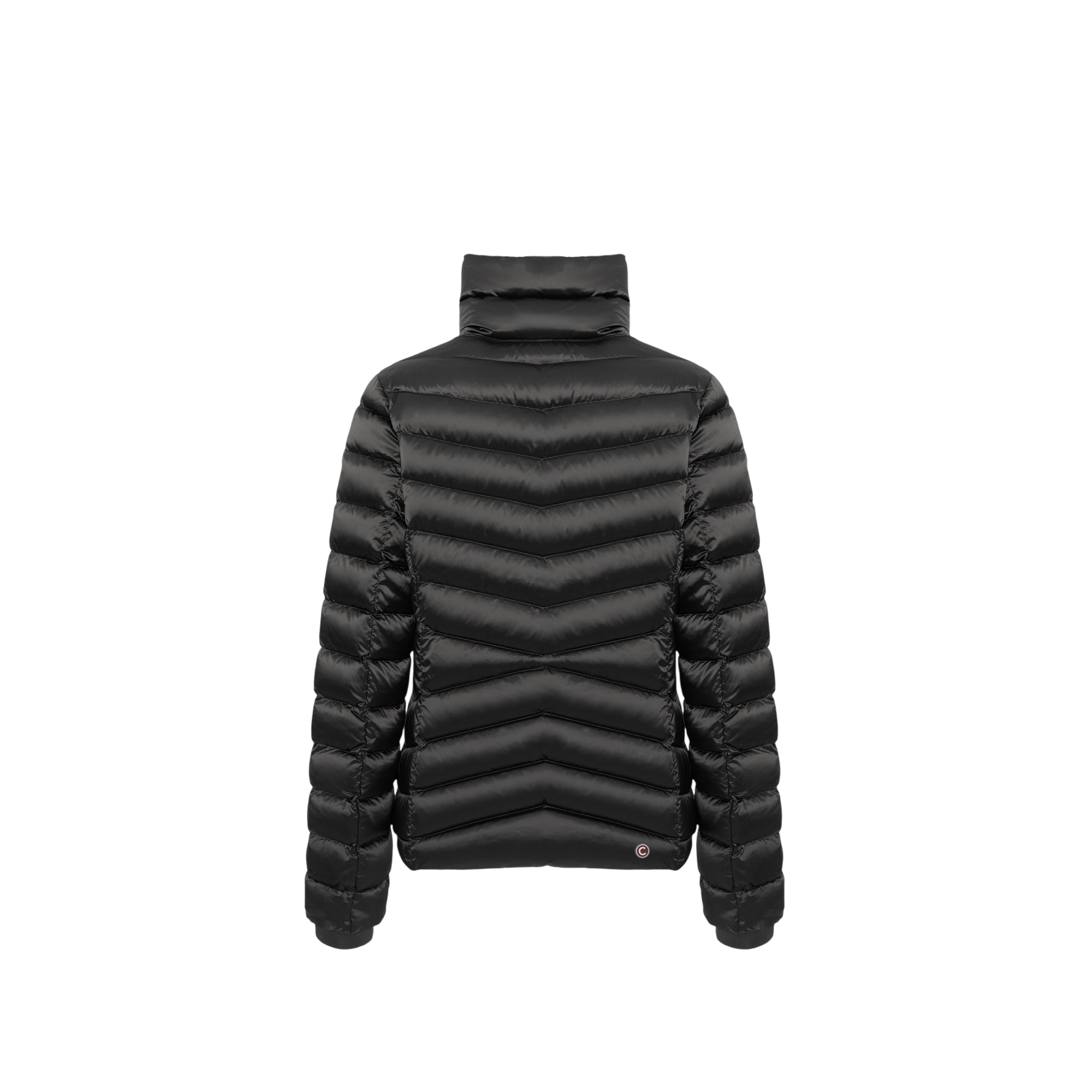 Piumino Donna corto, a collo alto, con imbottitura in piumino d'anatra