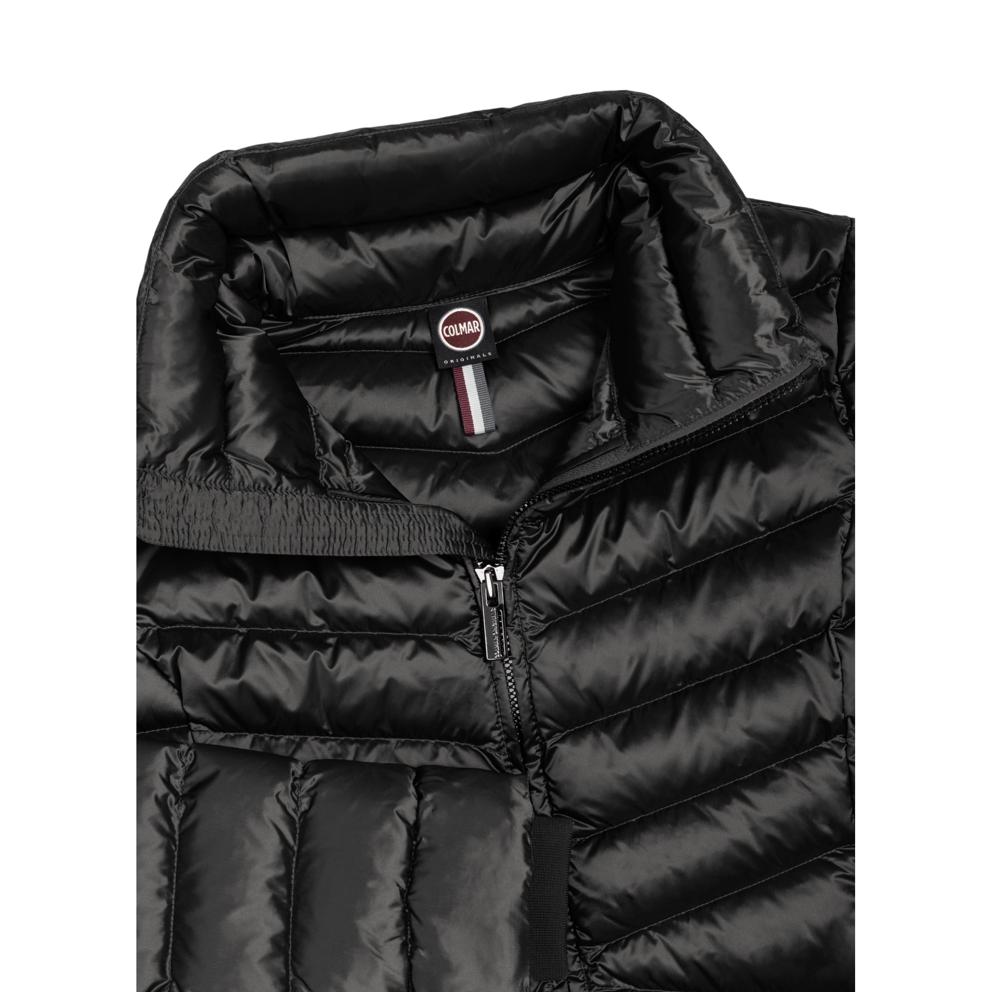 Piumino Donna corto, a collo alto, con imbottitura in piumino d'anatra