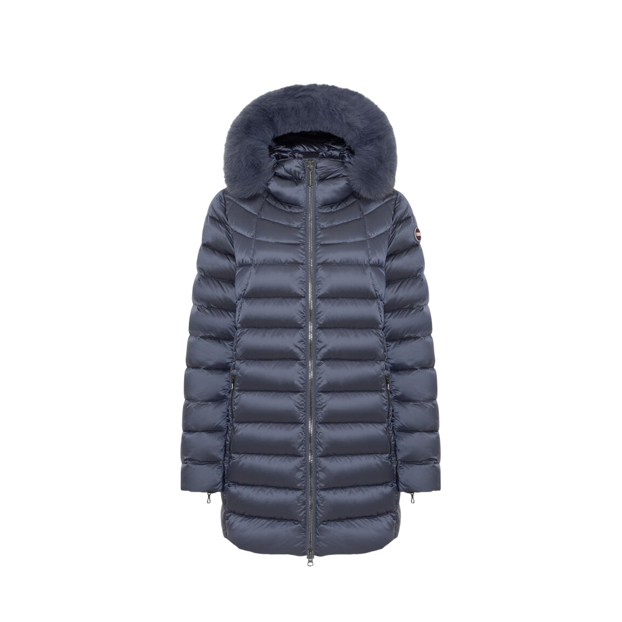 Piumino Donna a trapezio, con logo sulla manica