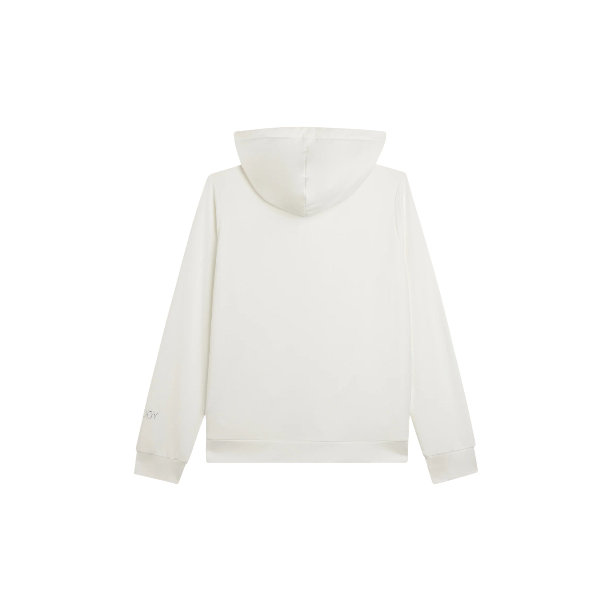 Felpa Cappuccio e Zip con Logo FY in Strass