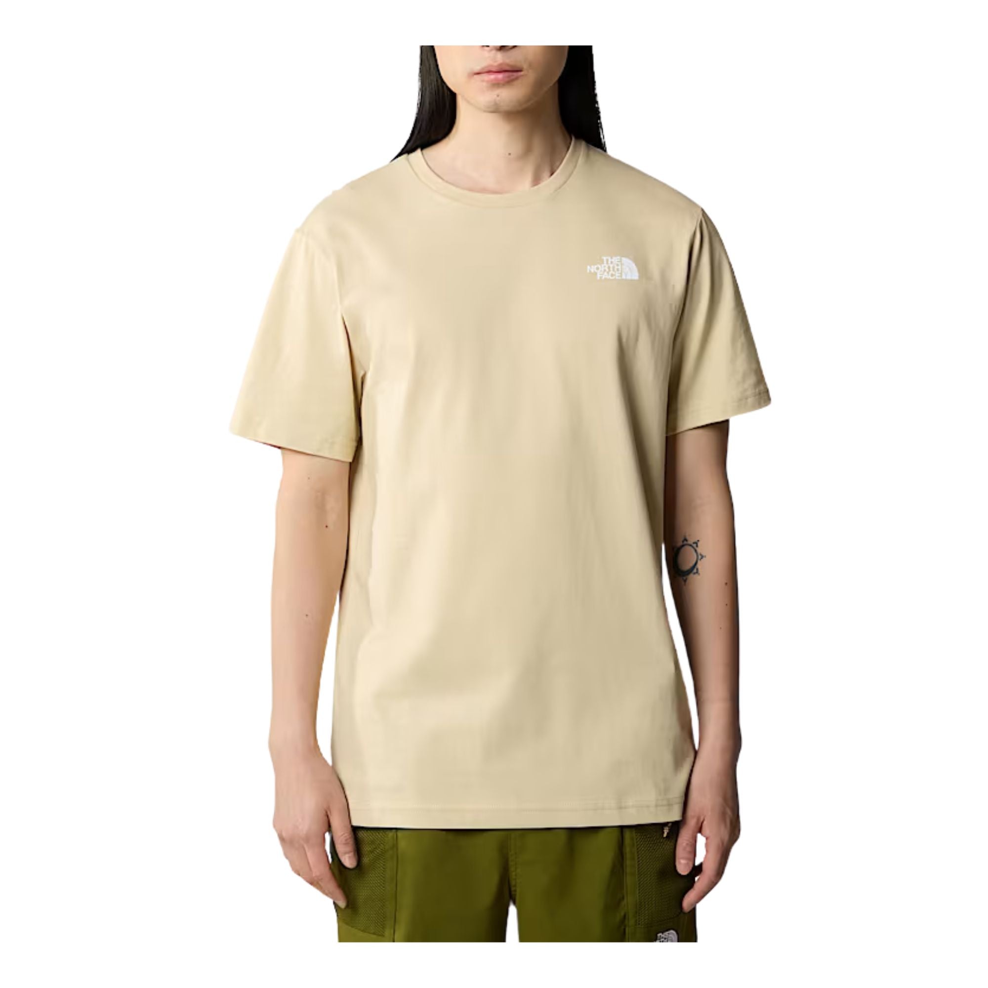 T-shirt Uomo con doppio logo e scollatura girocollo