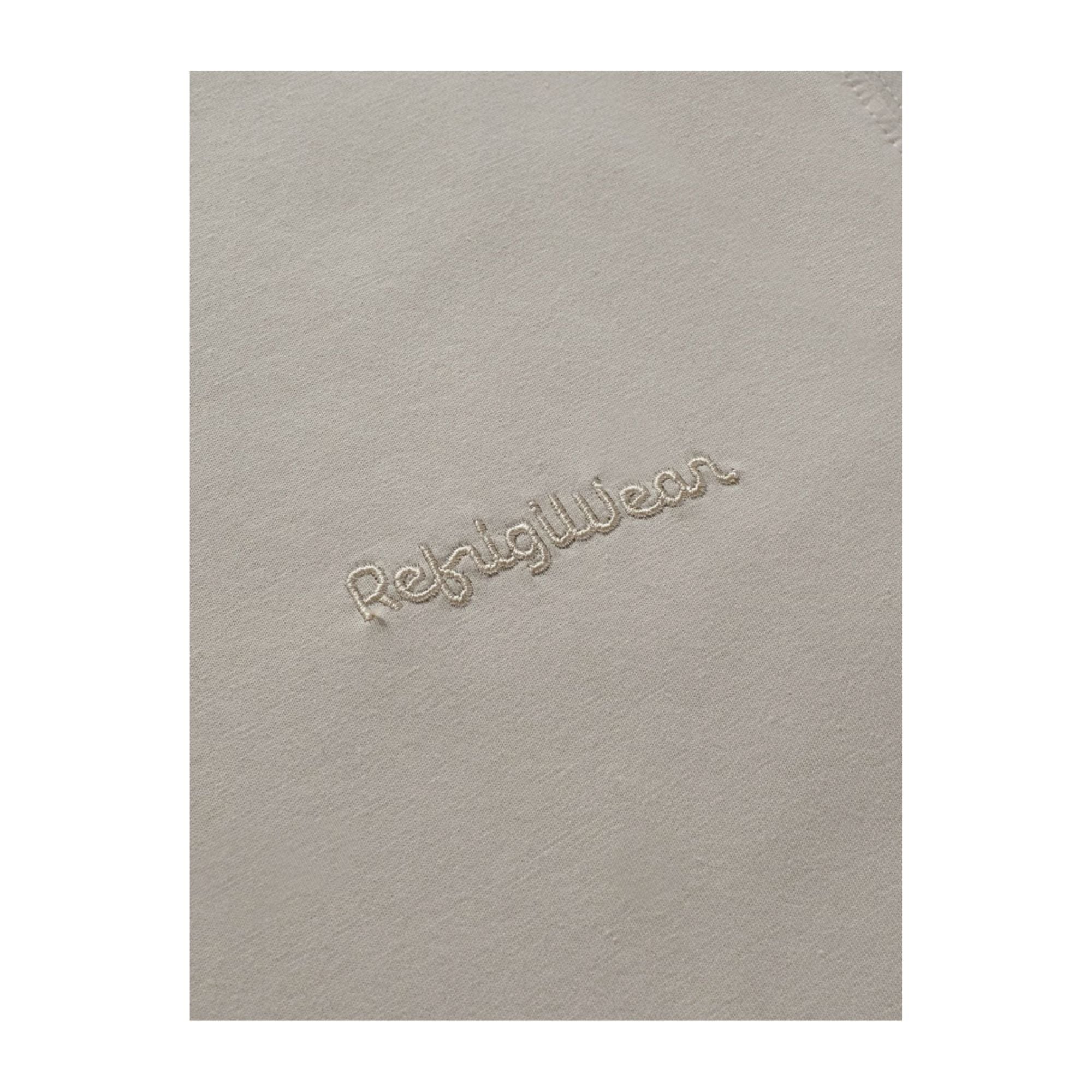 T-shirt Uomo Halen, a maniche corte, con logo ricamato Beige in tono colore