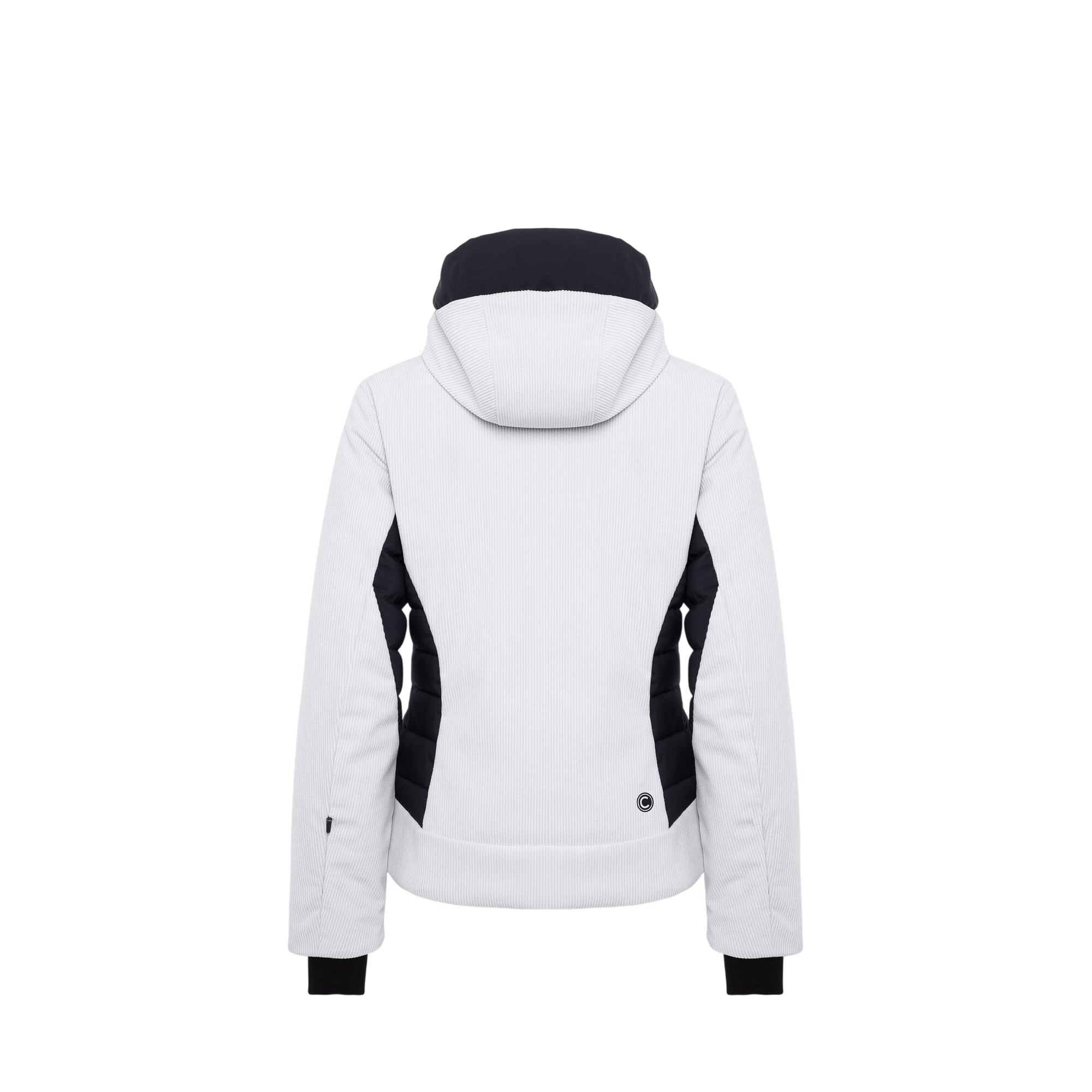 Giacca da sci Donna Delicacy in velluto Bianco retro