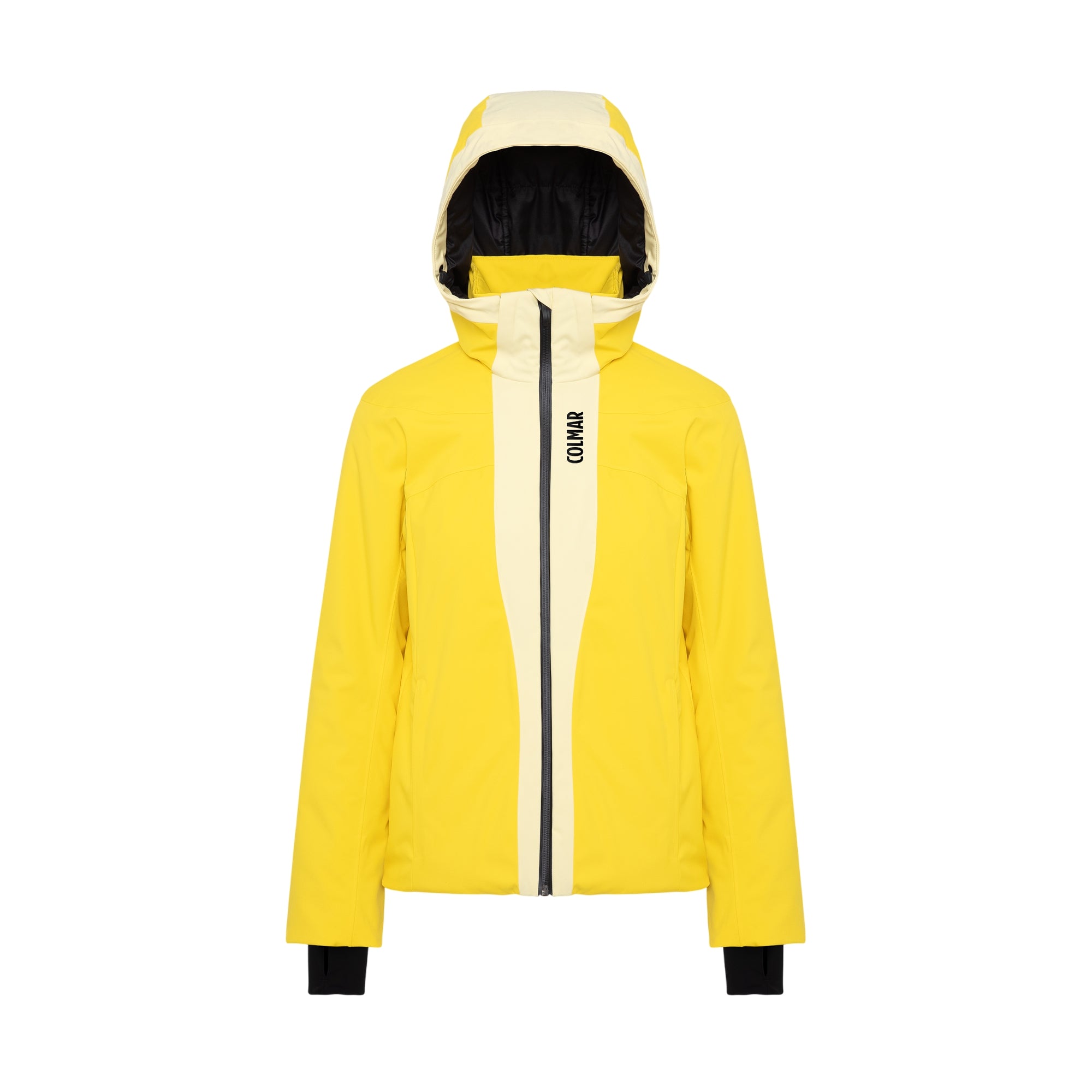 Giacca sci da Donna giallo con cappuccio rimovibile