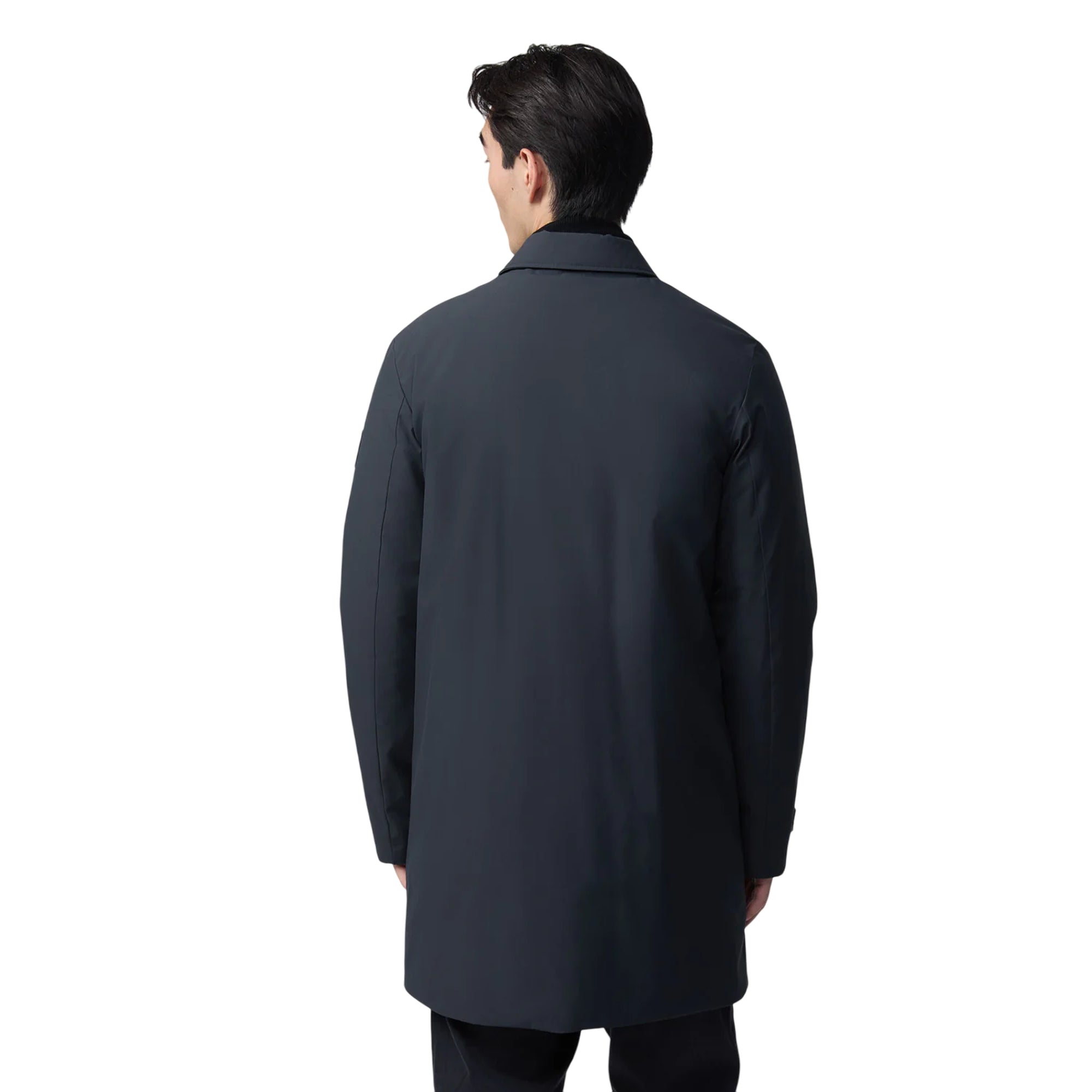 Trench Uomo Winter Julian Blu scuro modello retro