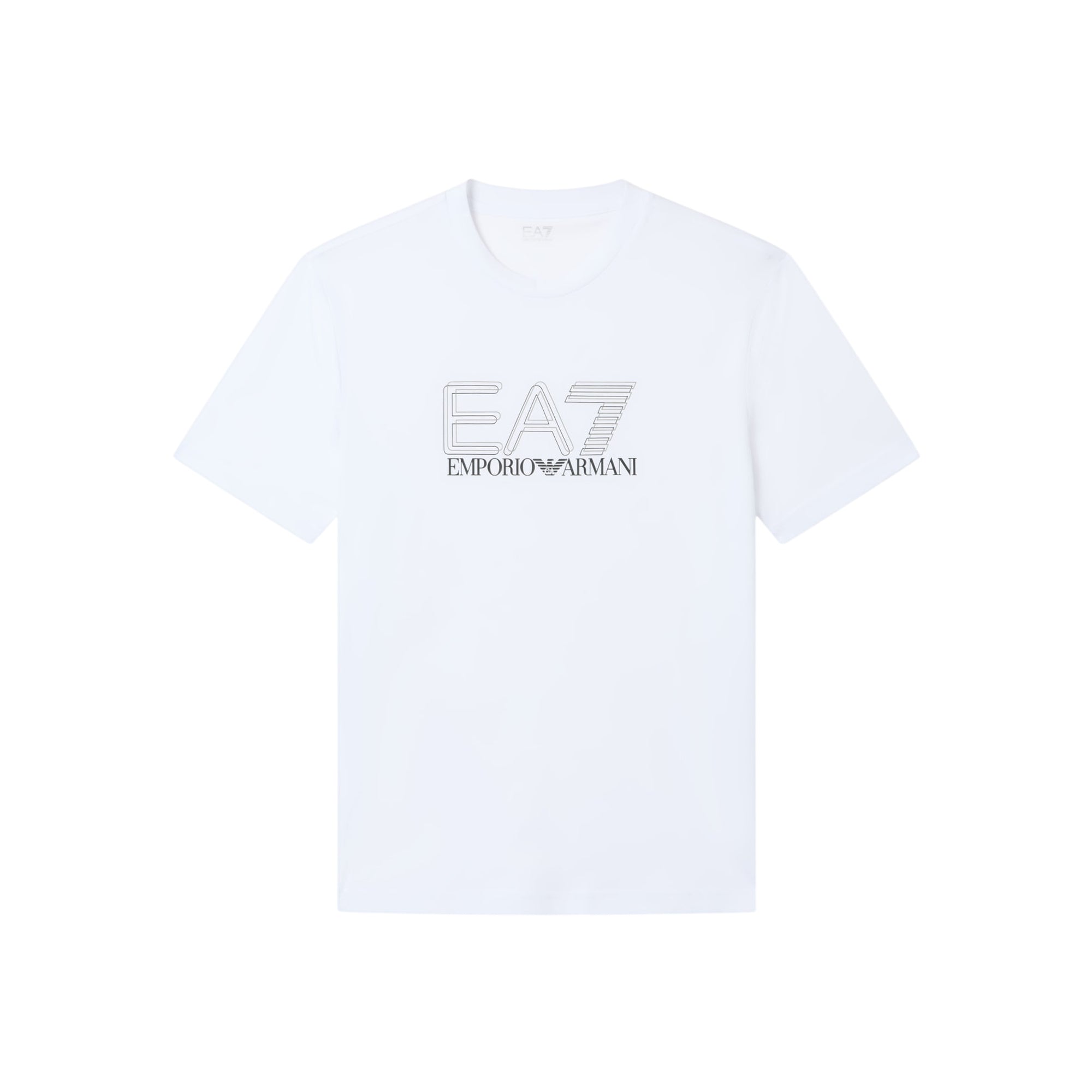 T-shirt Uomo dal fit regolare con stampa logo EA7 a contrasto