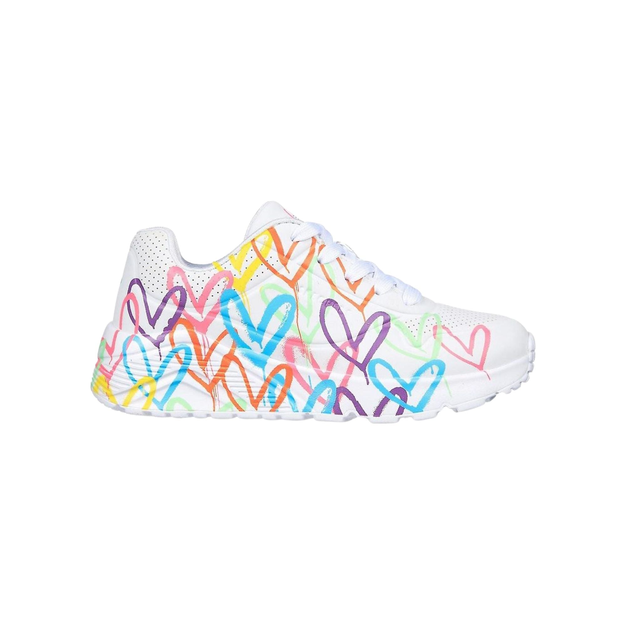 SKECHERS Sneakers Bambine Stampa a cuori