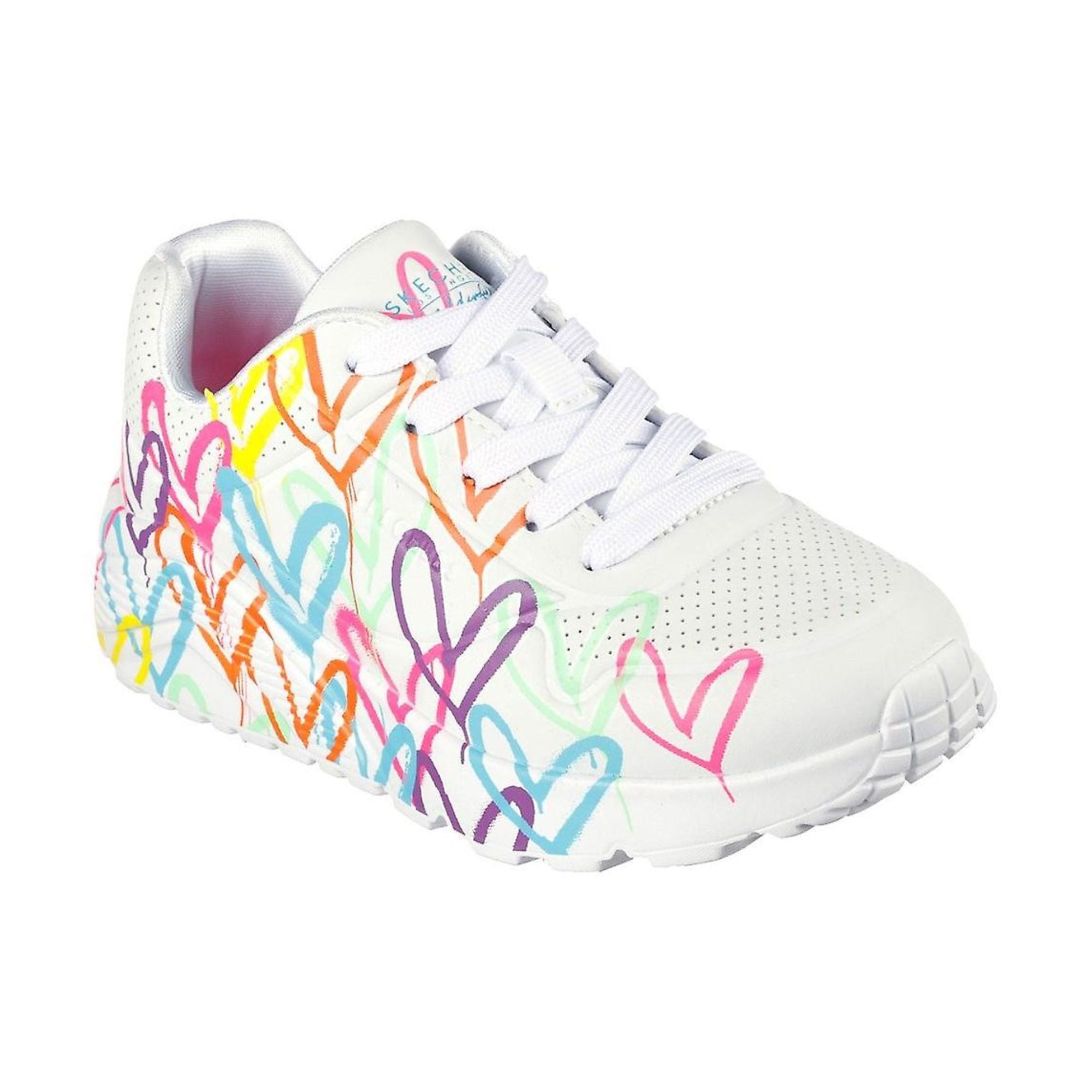 SKECHERS Sneakers Bambine Stampa a cuori