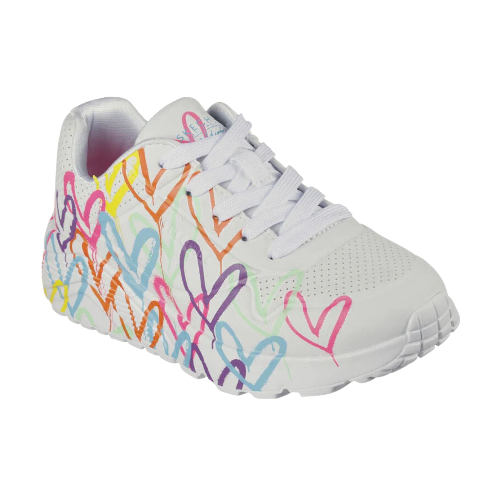 SKECHERS Sneakers Ragazze Stampa a cuori