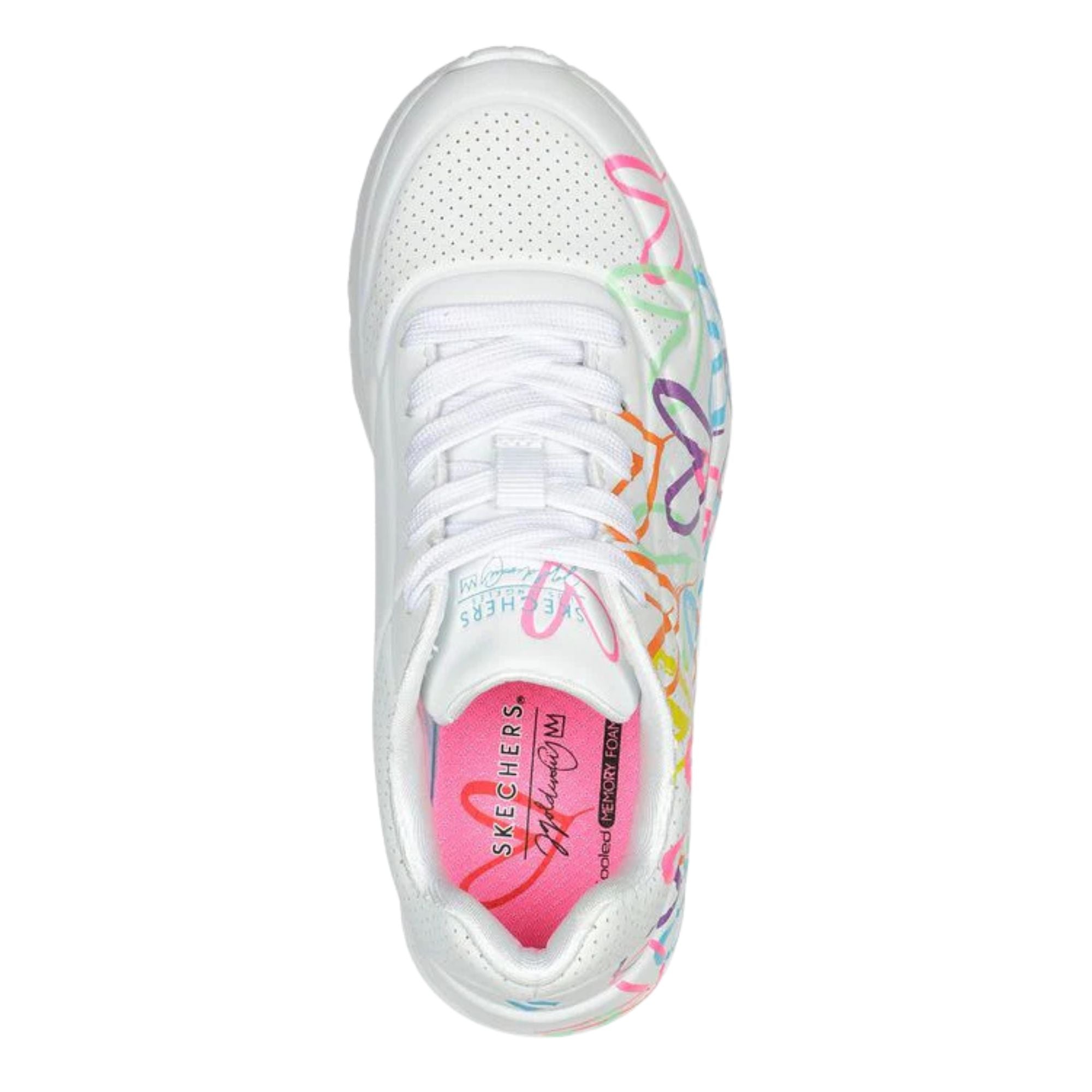 SKECHERS Sneakers Ragazze Stampa a cuori