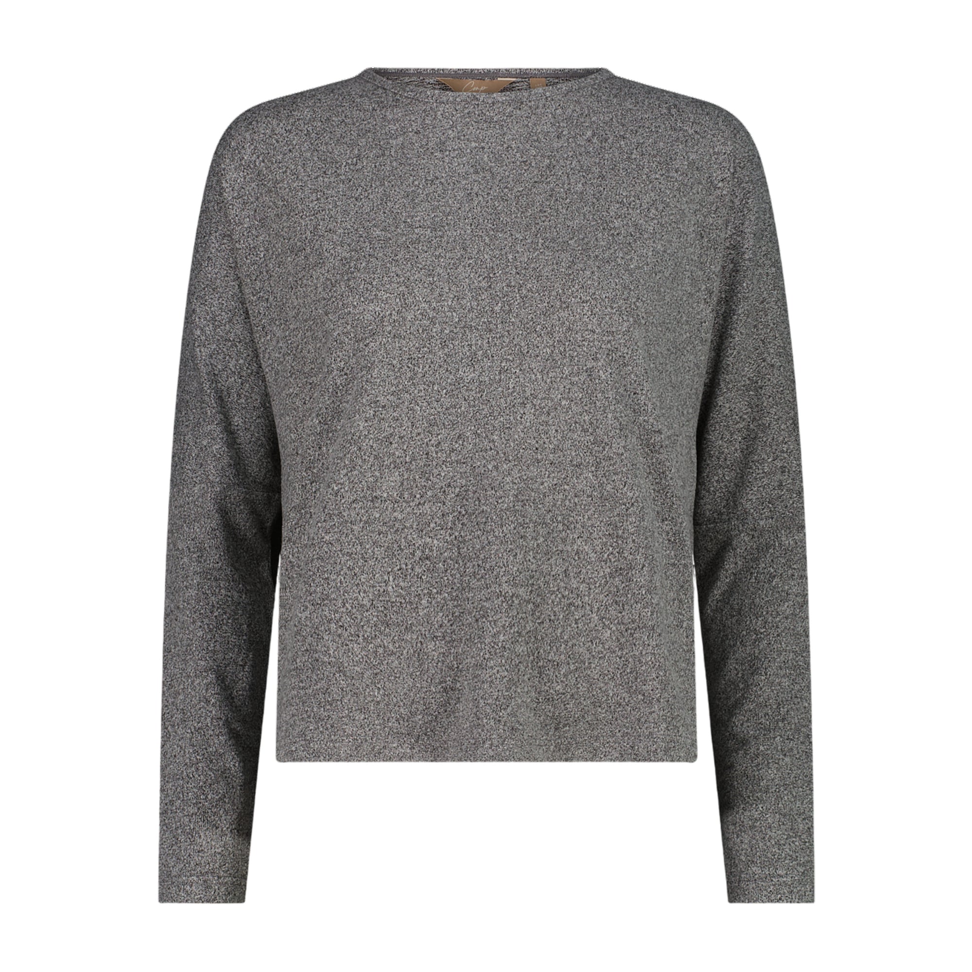 Maglia Donna a tinta unita, con scollatura a barchetta e tessuto peach touch