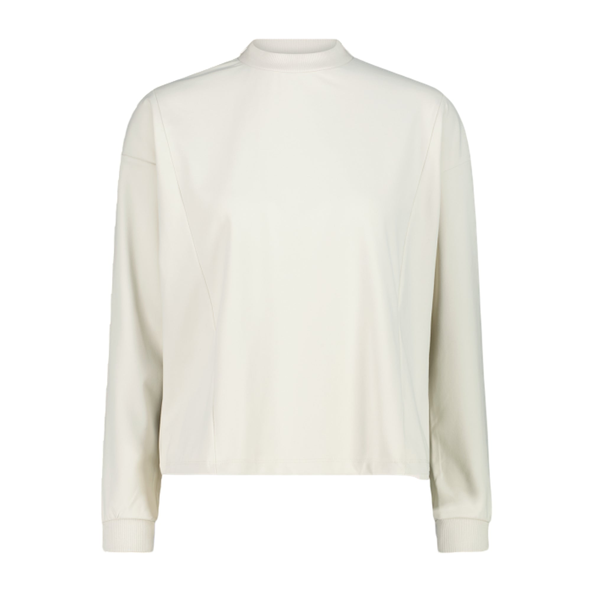 Felpa Donna Bianca, con etichetta sul fondo e tecnologia Dry Function