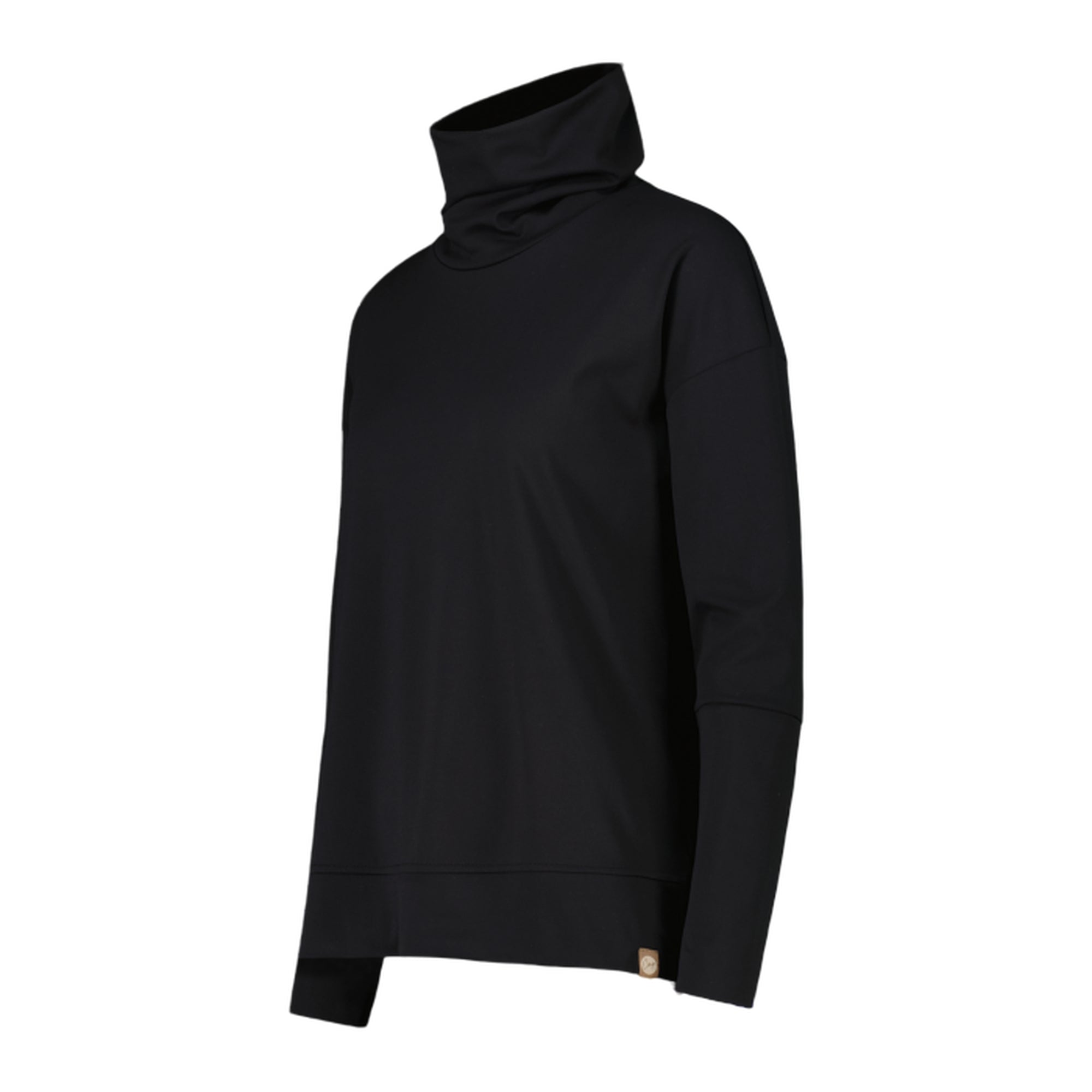 Maglia Donna Nera, con collo alto e tecnologia Dry Function