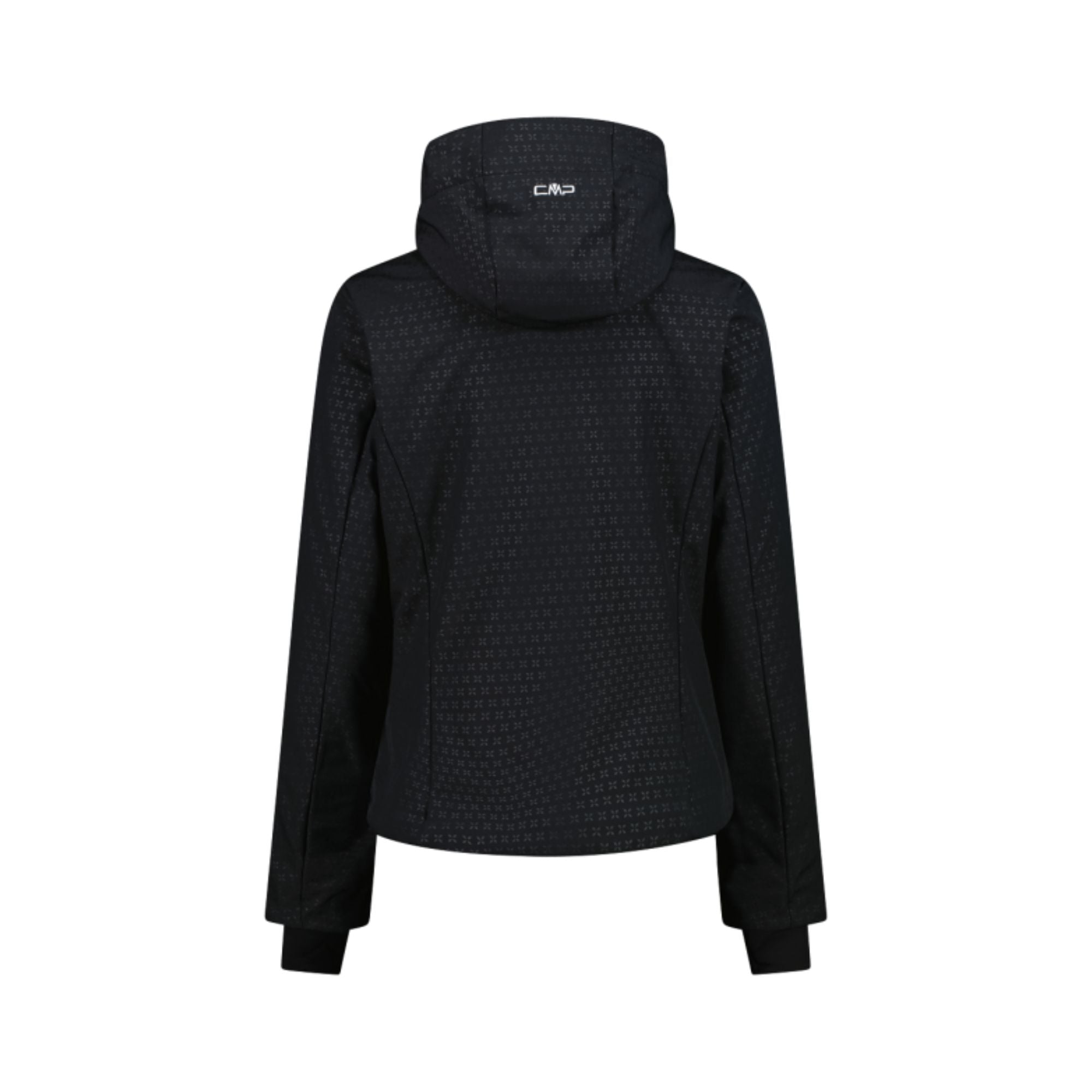 CMP Zip Hood Giacca Sci Donna Nera con Cappuccio in Ecopelliccia