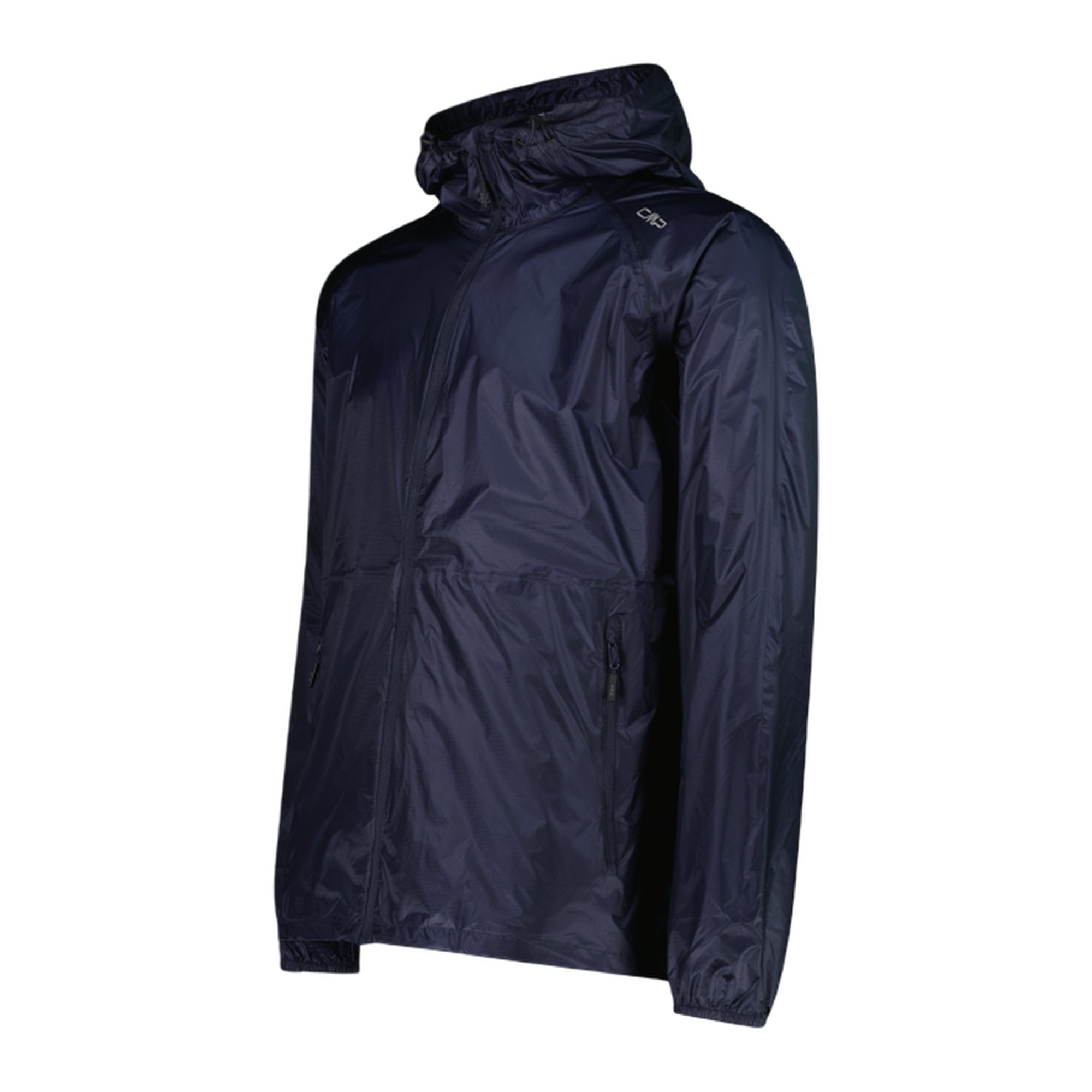 Giacca Antipioggia Uomo con cappuccio Blu scuro