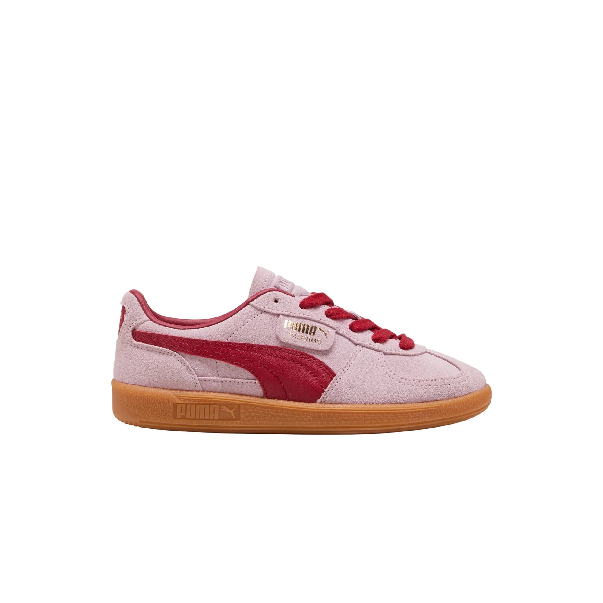 Sneakers Donna Palermo, con tomaia in suede Rosa e suola in gomma